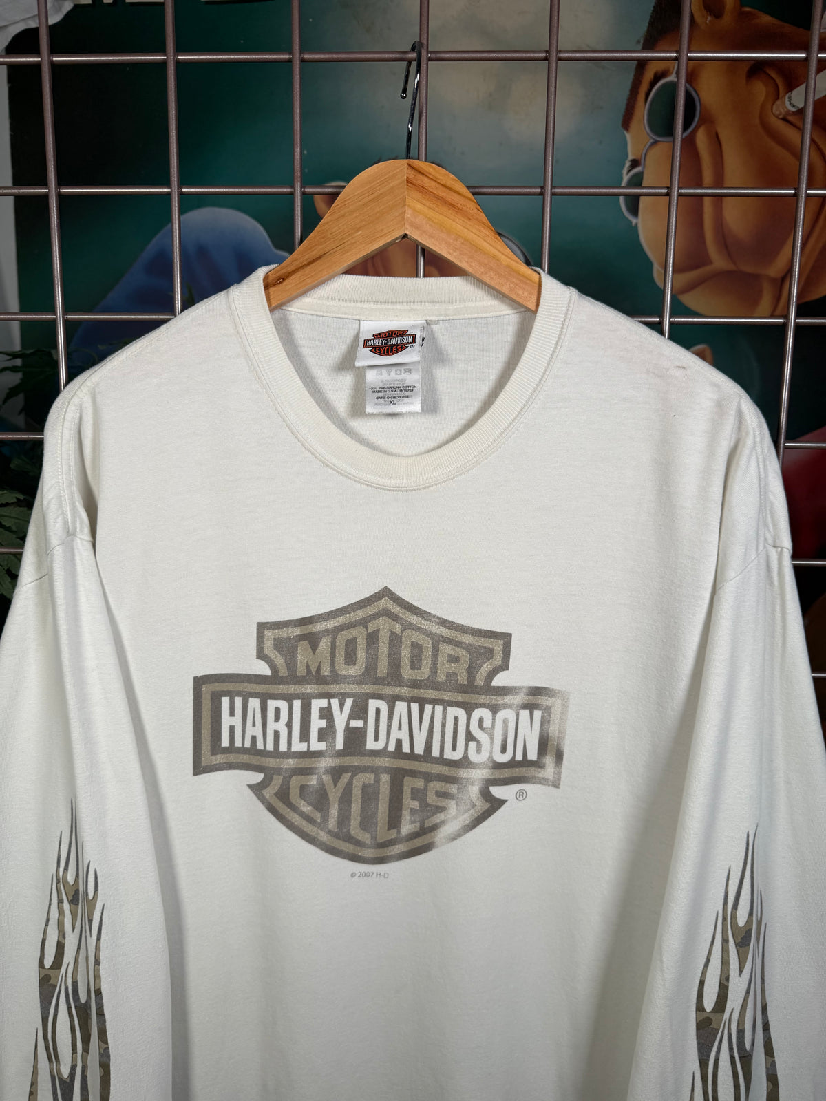 2007 Harley Davidson Camo Flames Longsleeve (XL)