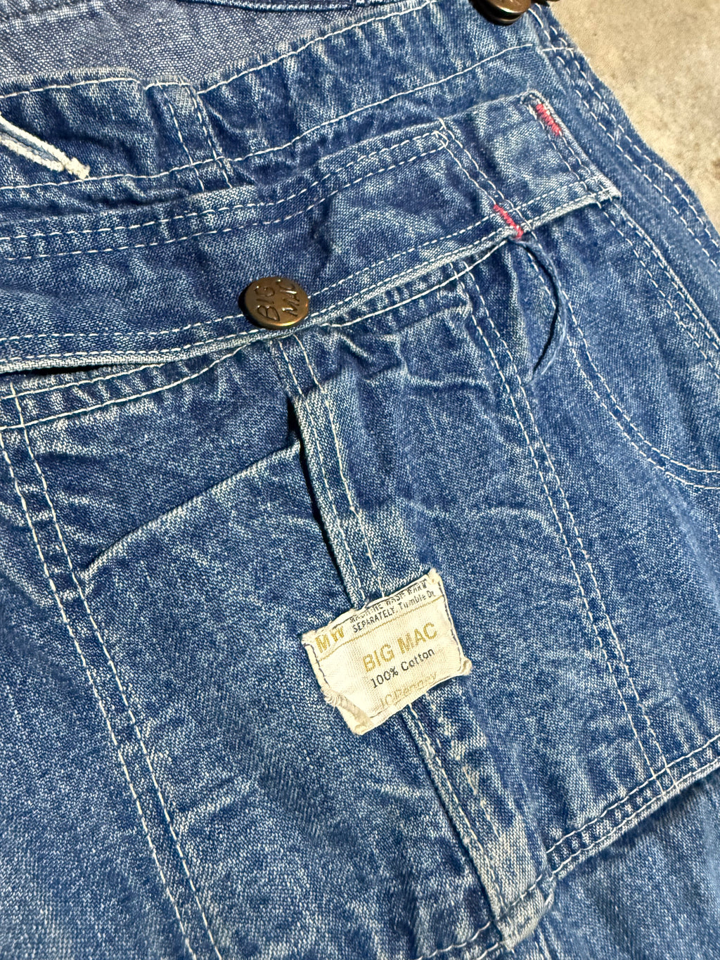 True Vintage JC Penney Big Mac Denim Overalls (32x28)