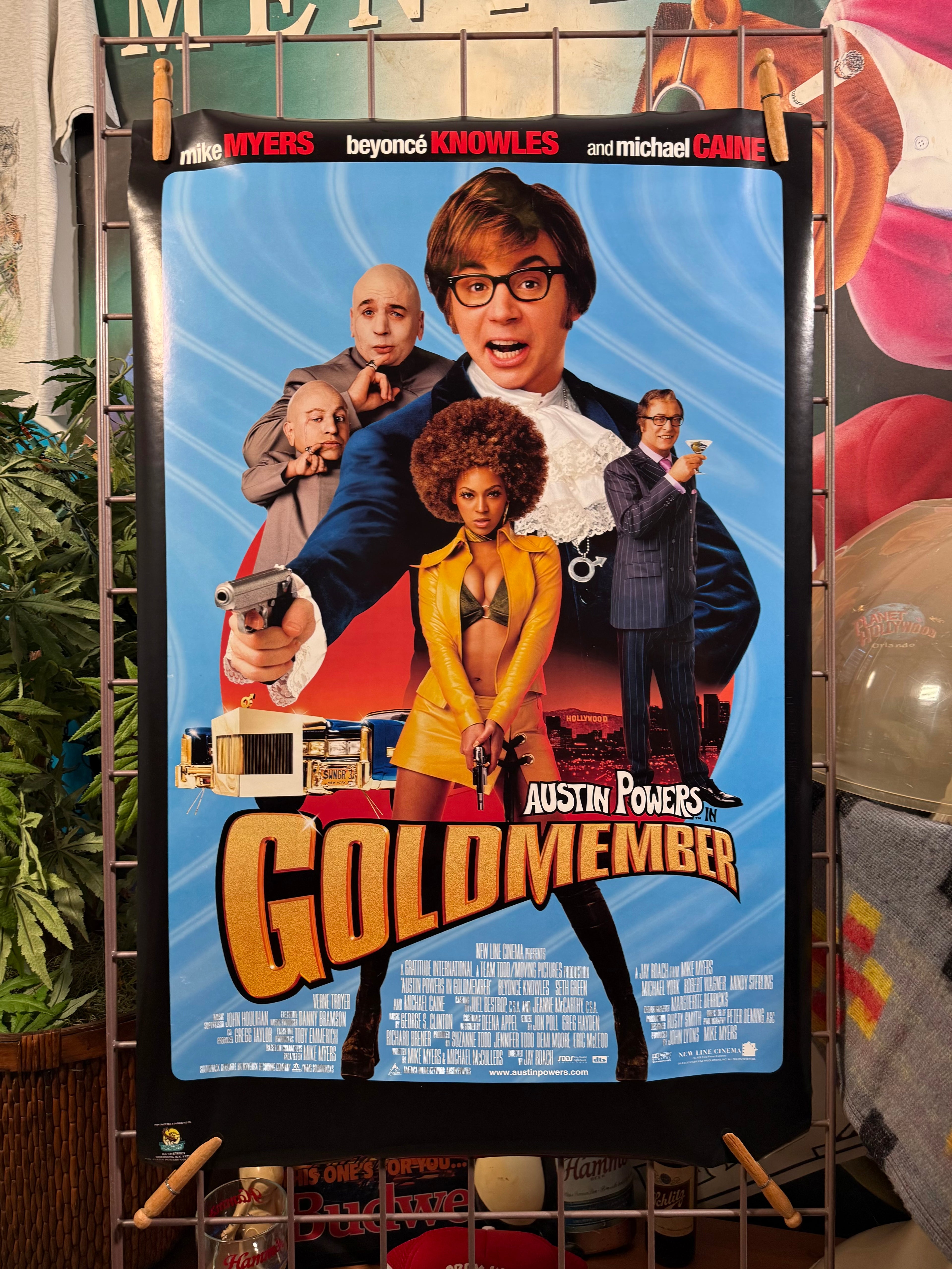 Vintage 2002 Austin Powers Goldmember Movie Poster