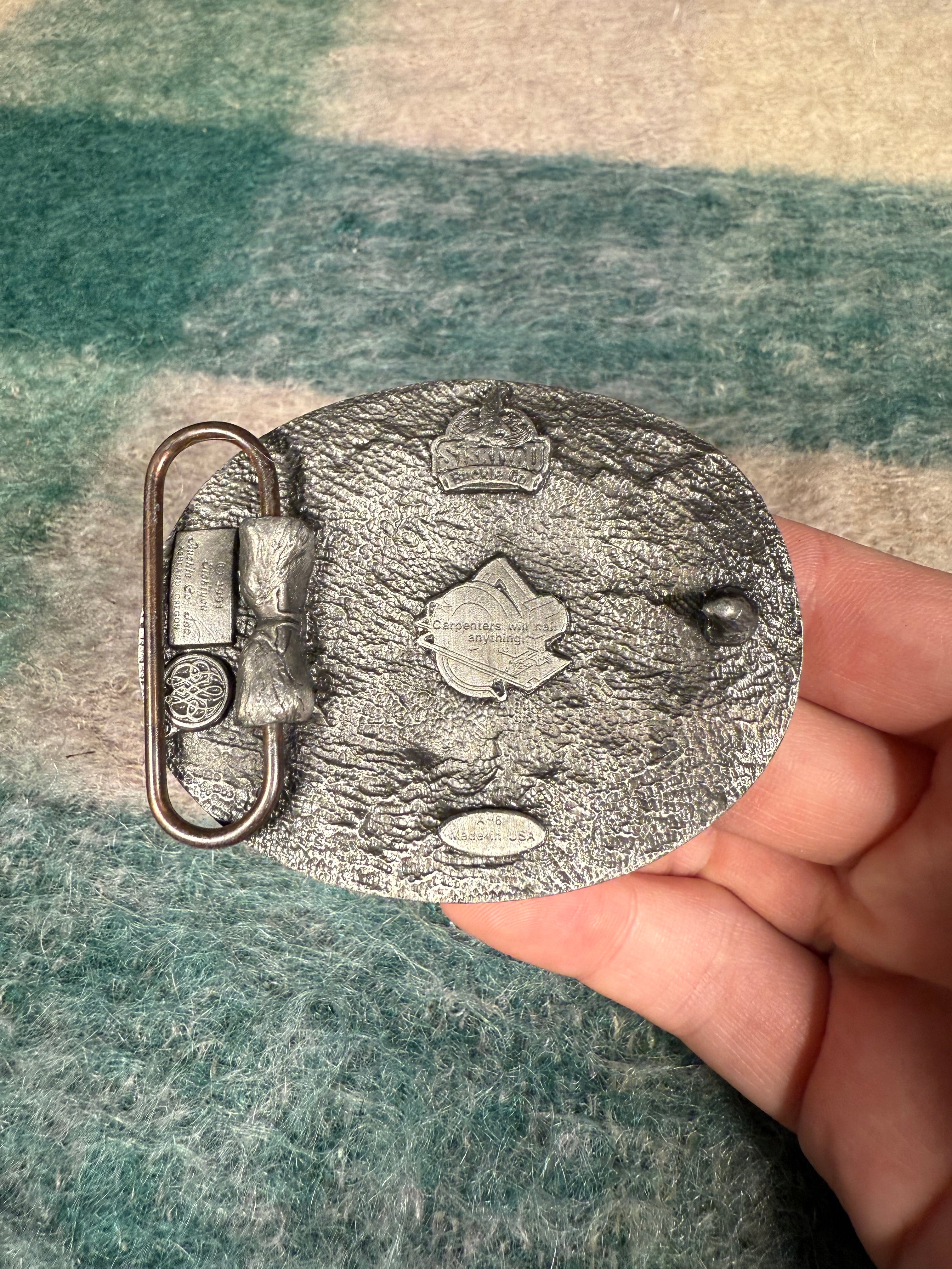 Vintage Carpenter Belt Buckle