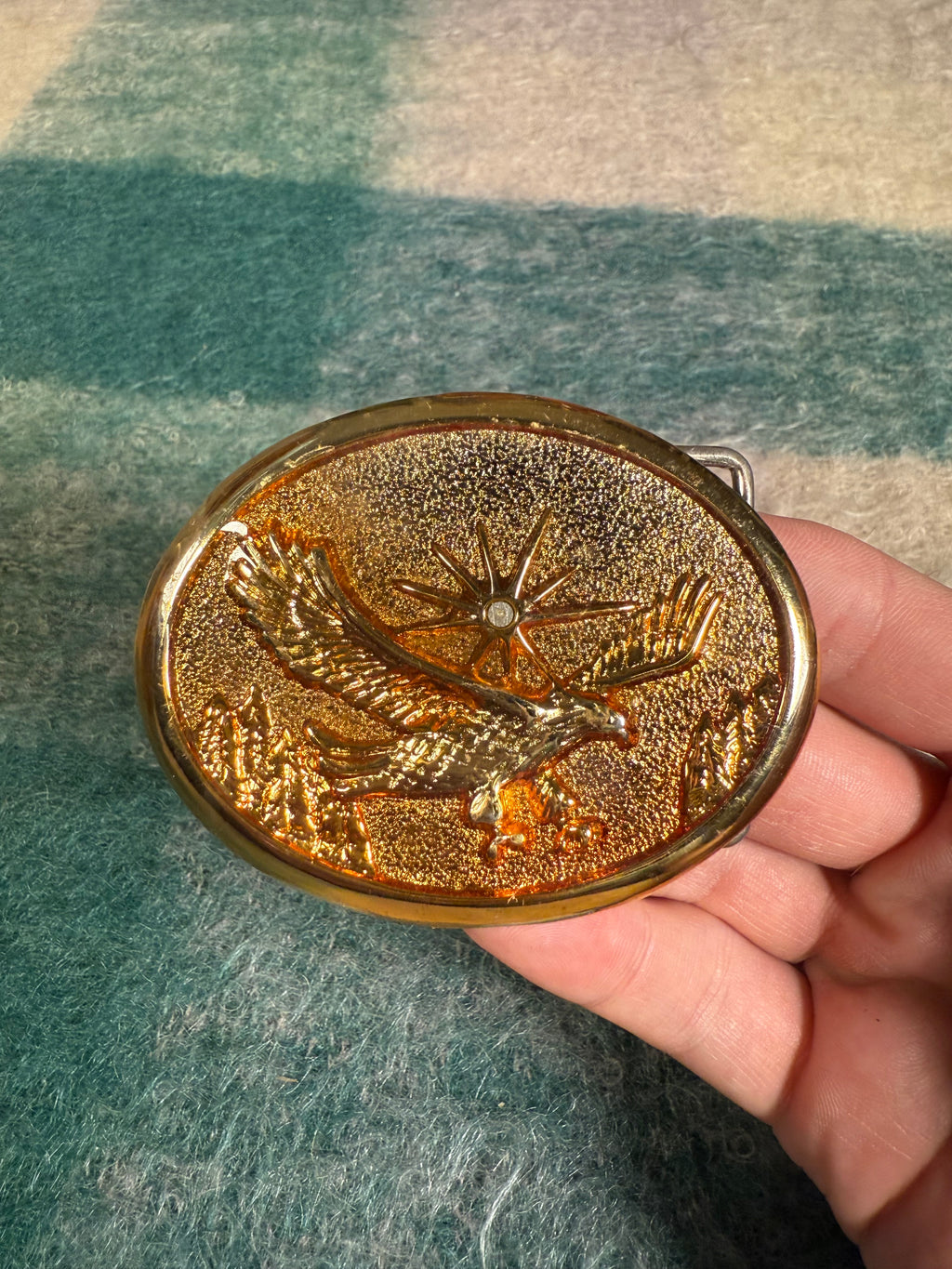 Vintage Flying Eagle Belt Buckle