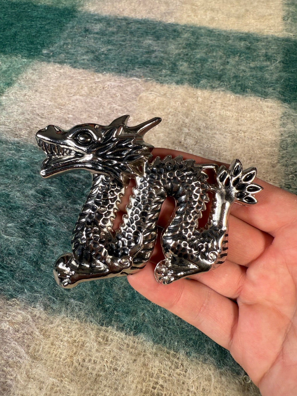 Vintage 3D Dragon Belt Buckle