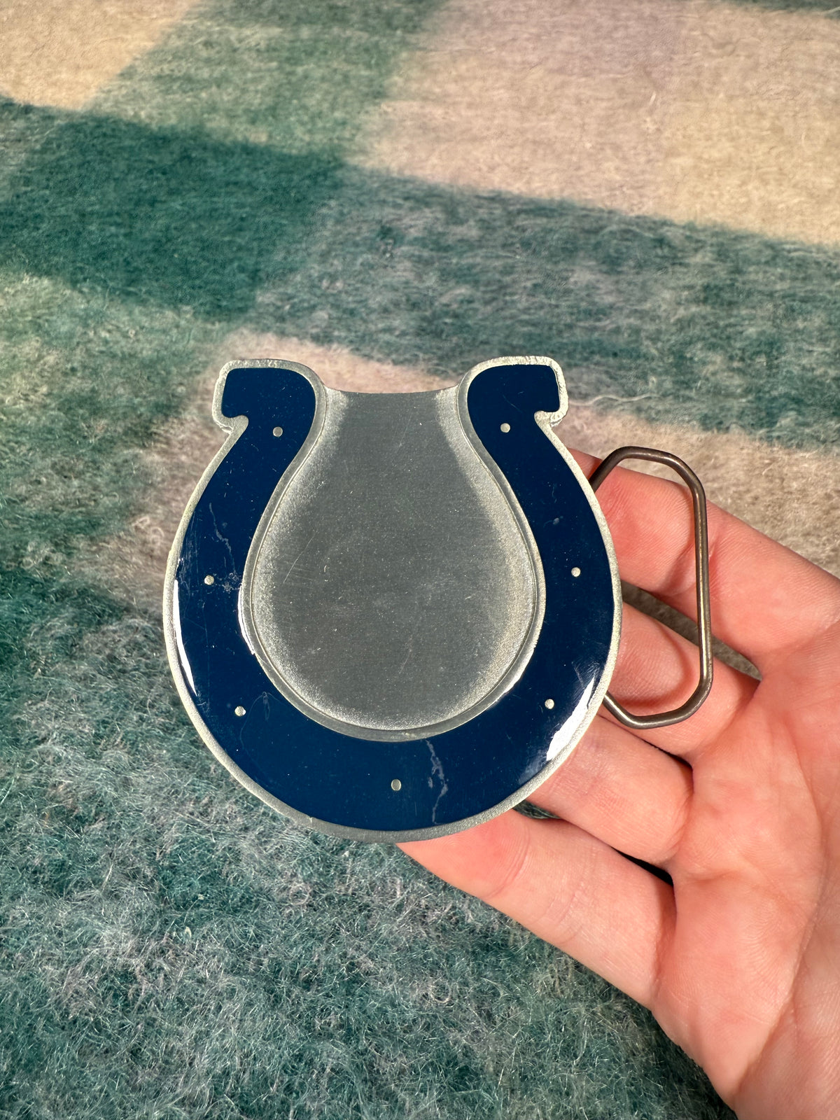 Vintage 2000s Indianapolis Colts Big Logo Belt Buckle