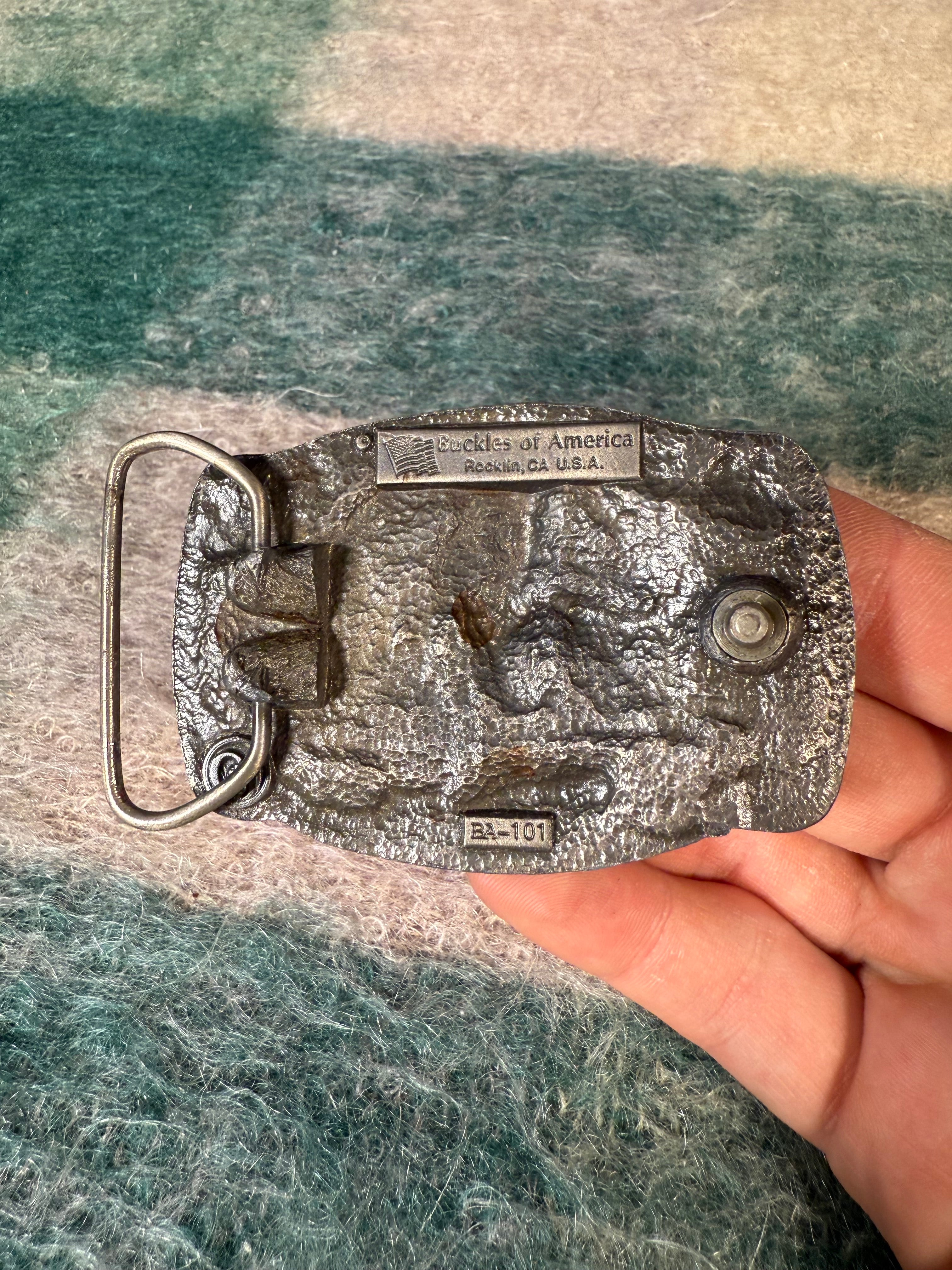Vintage End of the Trail Belt Buckle