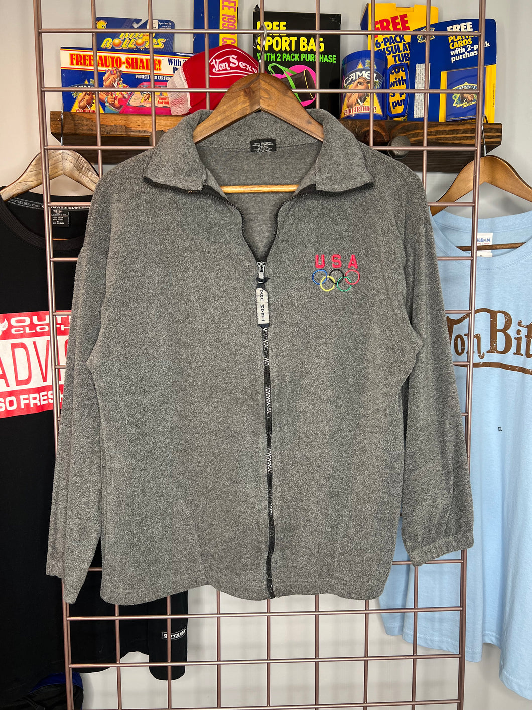 Vintage USA Olympics Fleece Zip Up (WM)