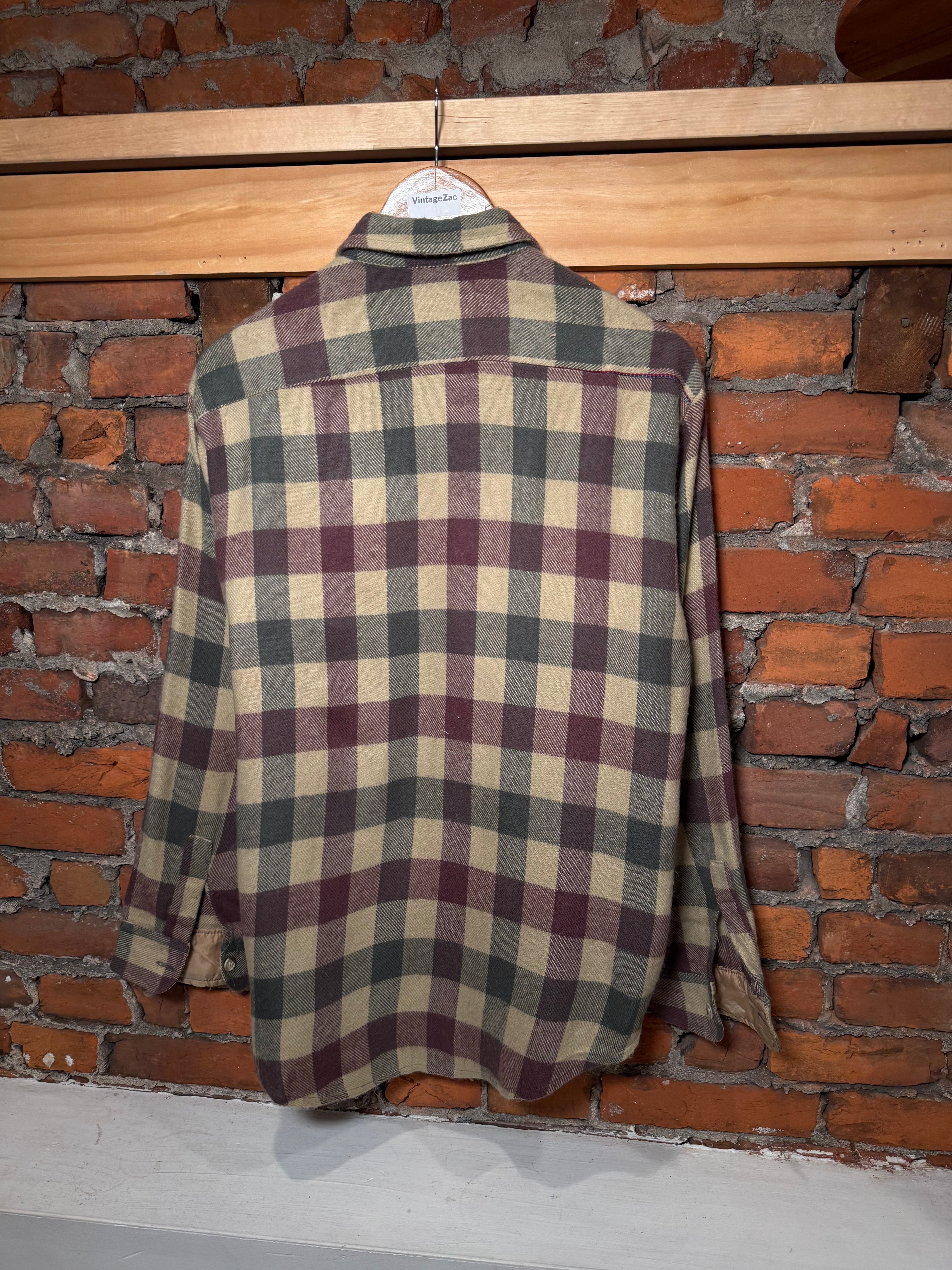 Vintage Current Seen Tan Flannel Shirt (L)