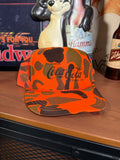 Vintage Coca Cola Orange Camo Trucker Hat