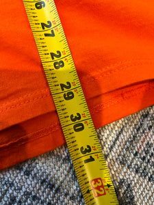 Vintage Harley Davidson Orange Myrtle Beach Cutoff Shirt (XL)