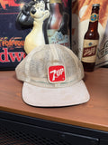 Vintage Distressed 7up Mesh Trucker Hat