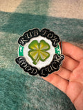 Vintage 2000s “Rub For Good Luck” Belt Buckle