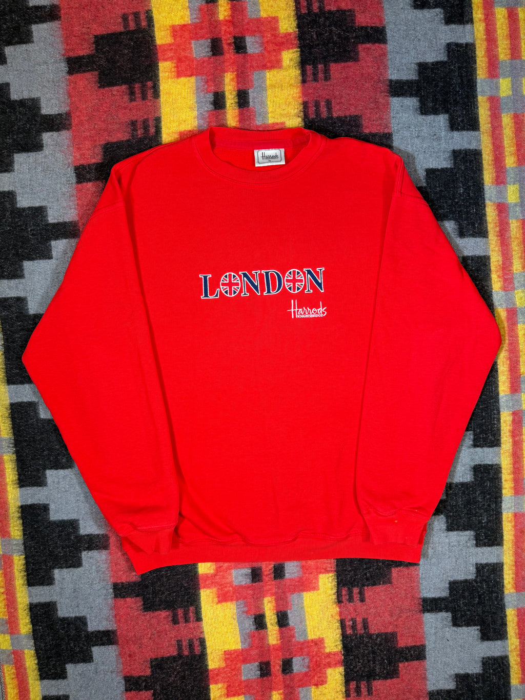 Vintage Harrods London Embroidered Crewneck (XL)