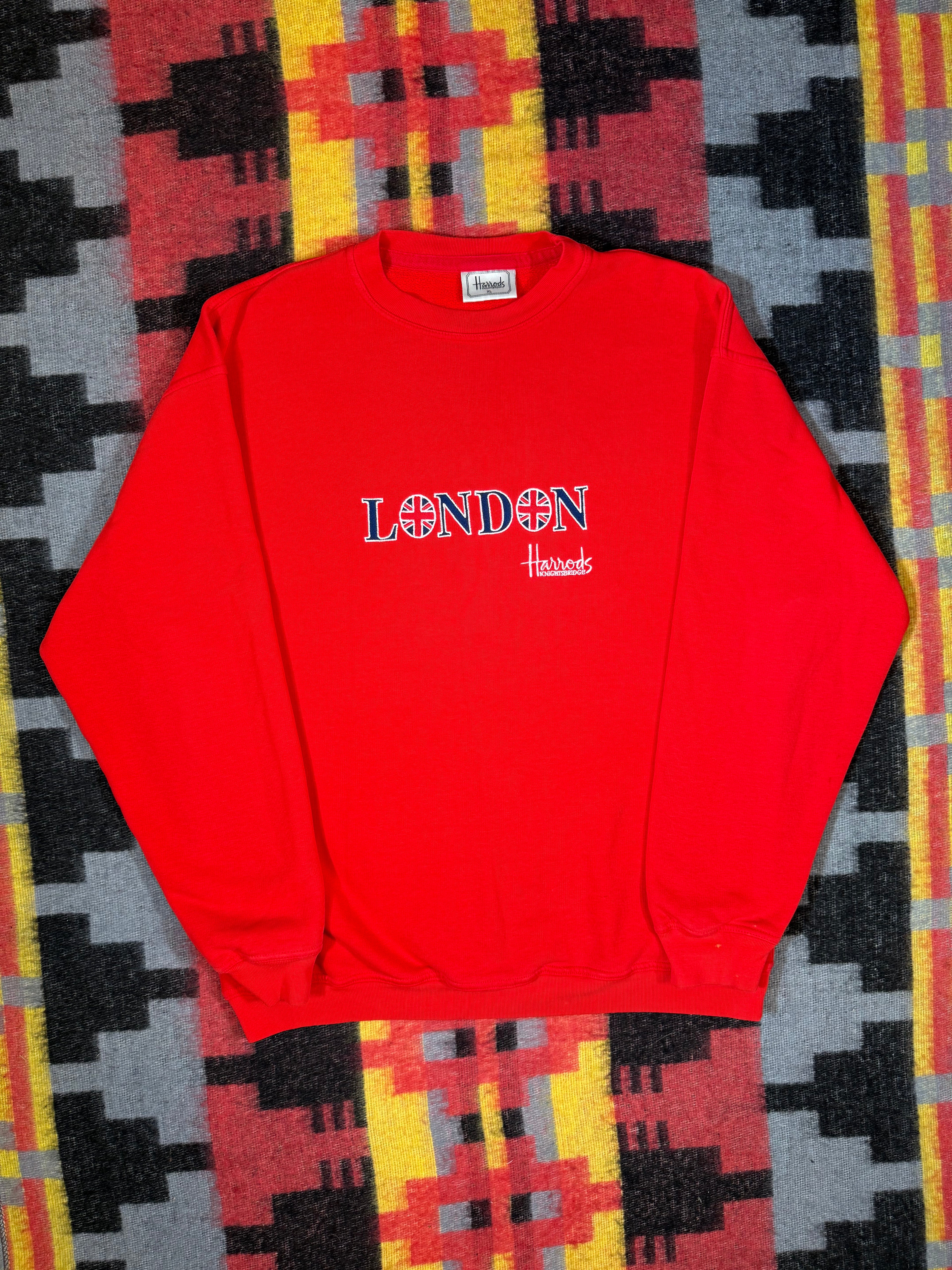 Vintage Harrods London Embroidered Crewneck (XL)