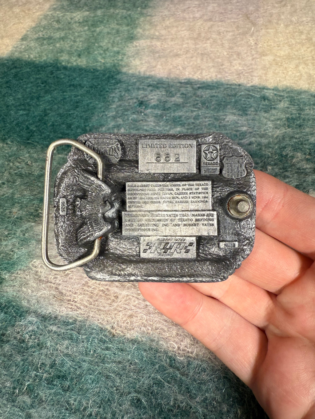 Vintage Dale Jarrett Nascar Belt Buckle