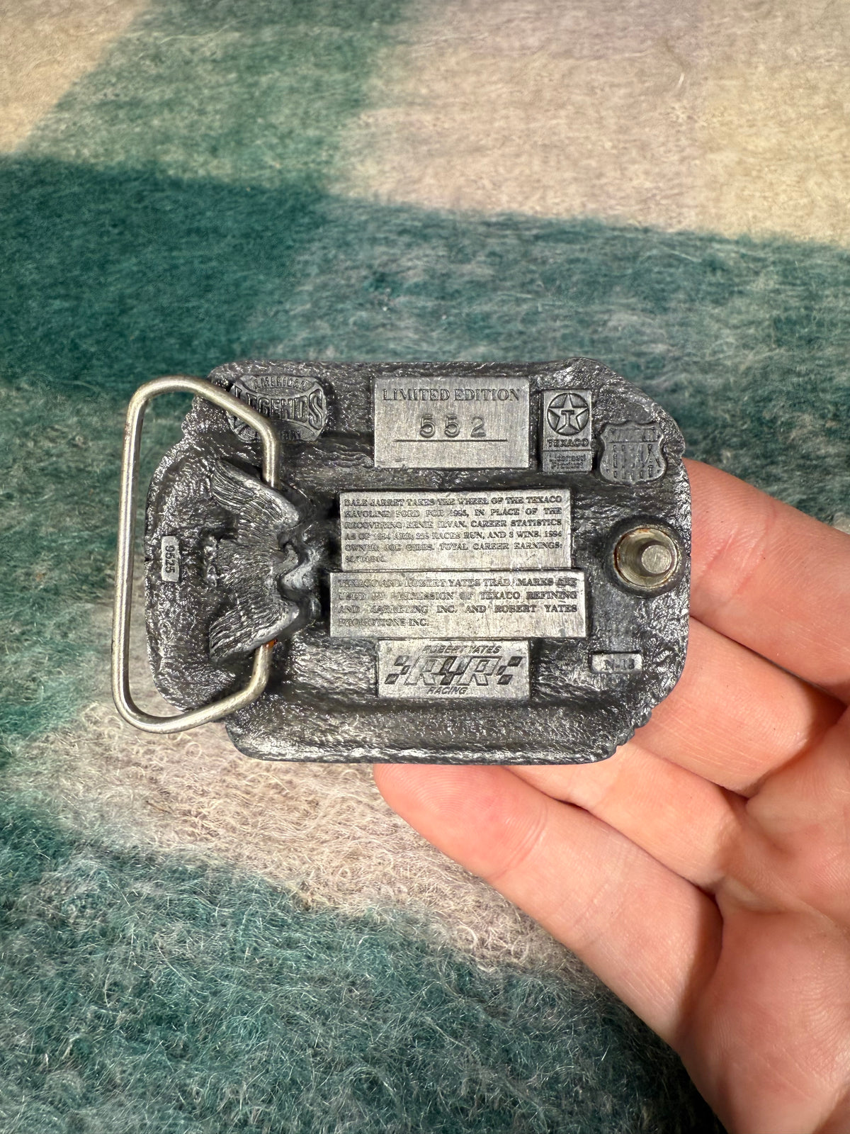 Vintage Dale Jarrett Nascar Belt Buckle