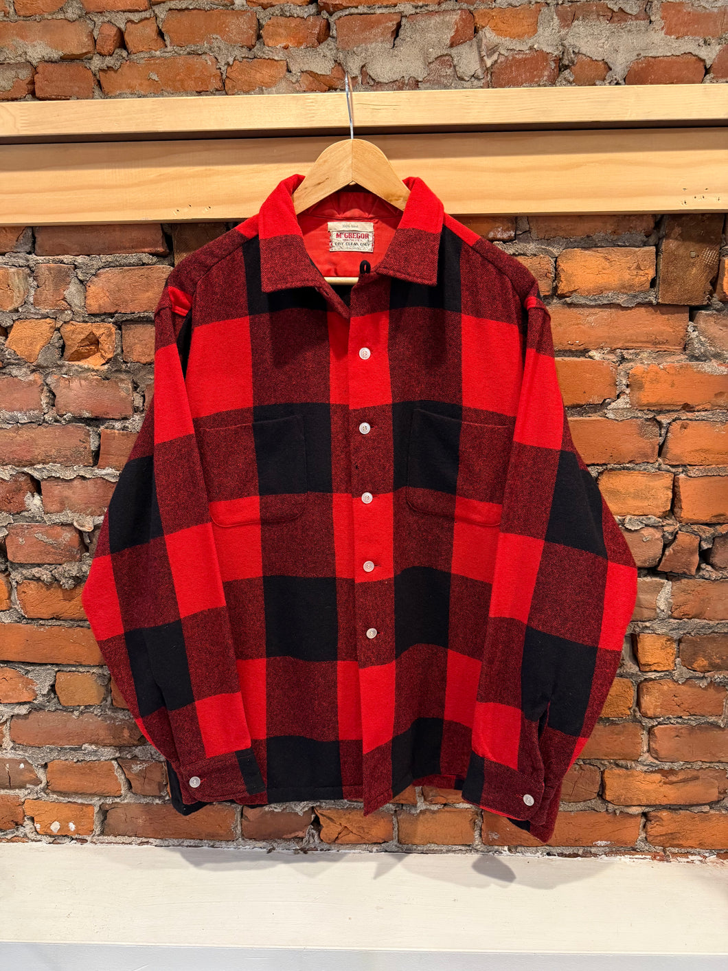True Vintage McGregor Loop Collar Flannel Shirt (L)