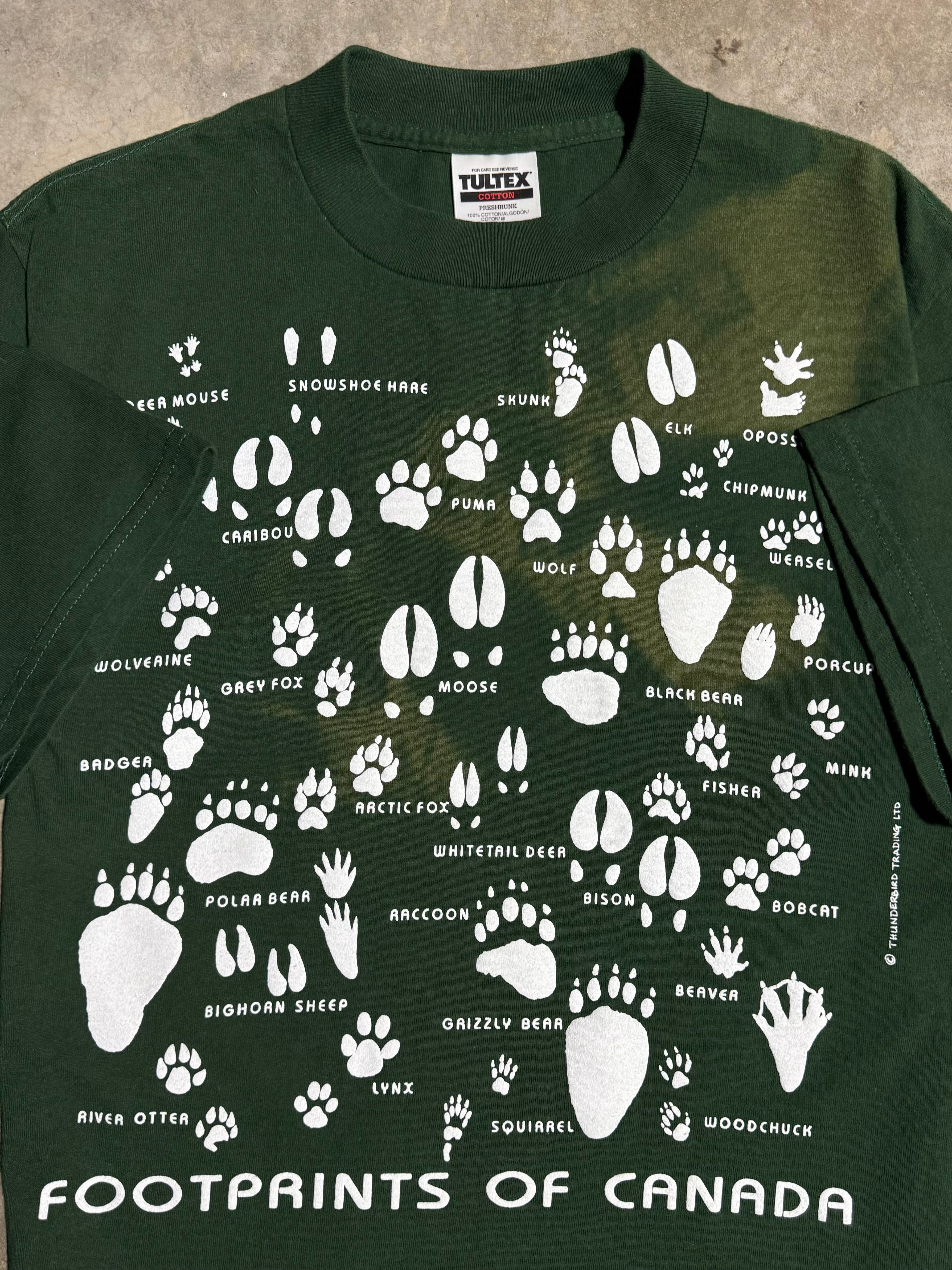 Vintage 90s Footprints of Canada Faded T-Shirt (M)