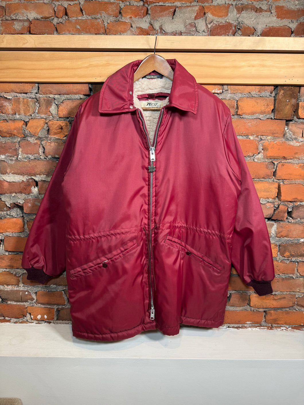 Vintage The Wind Sherpa Lined Jacket (M)