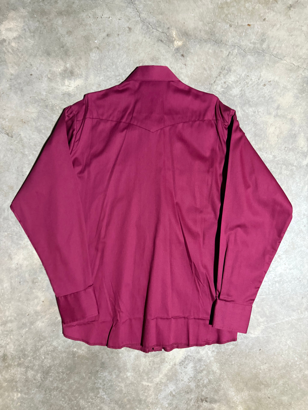 Vintage Wrangler Painted Desert Maroon Pearl Snap Shirt (XL)