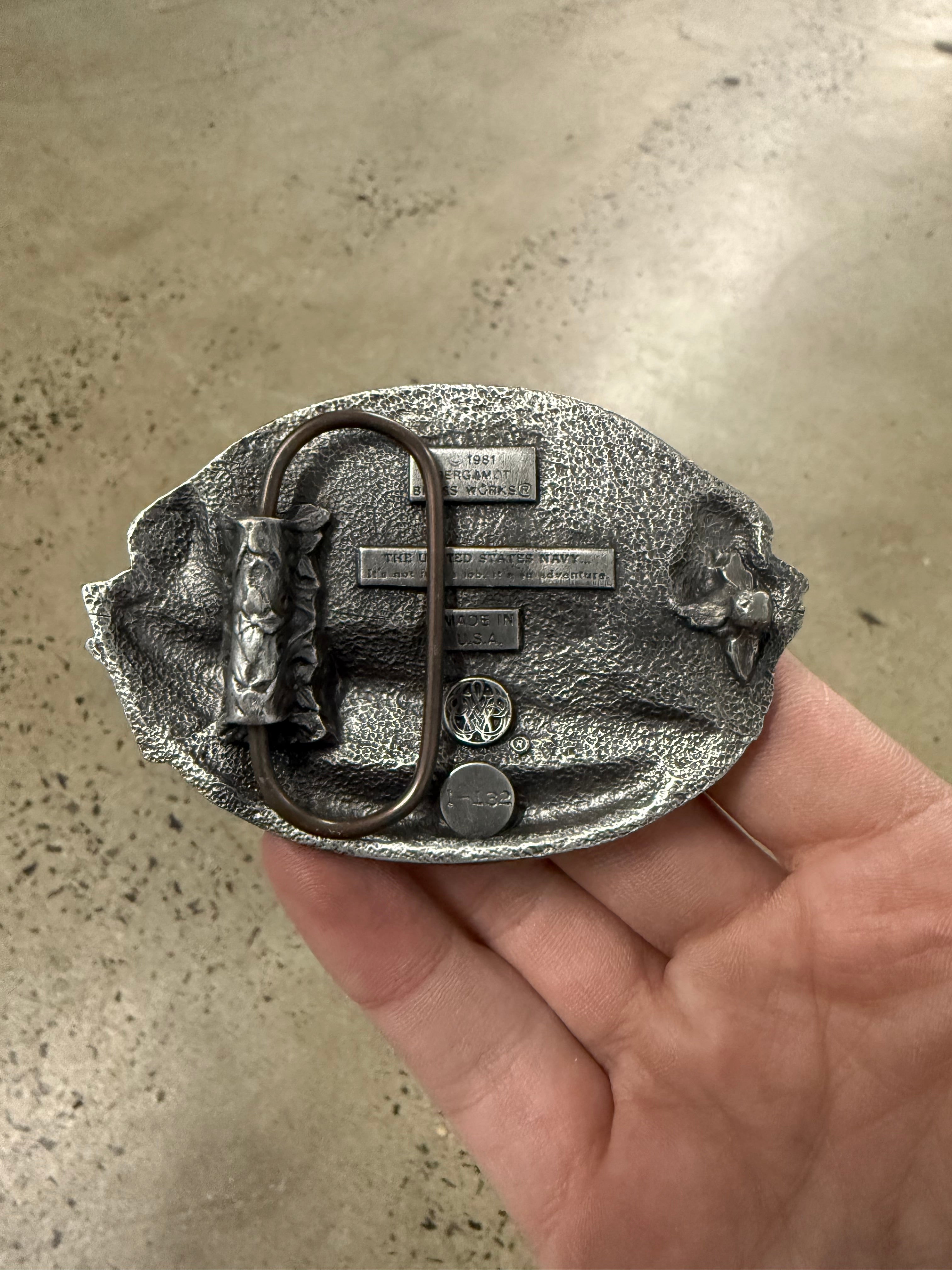 Vintage US Navy Belt Buckle