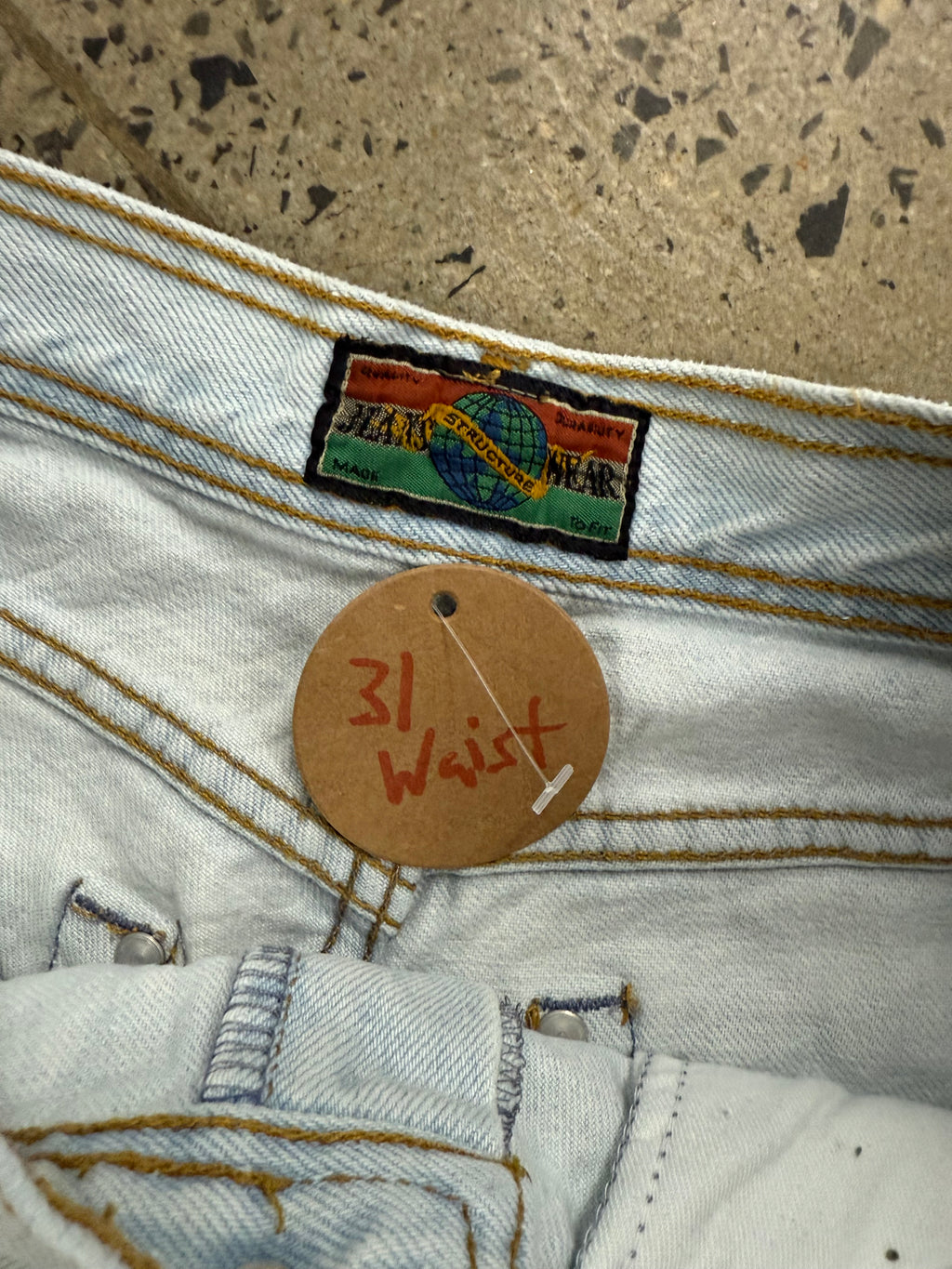 Vintage Structure Jean Shorts (31)