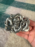 Vintage Skull Octopus Belt Buckle