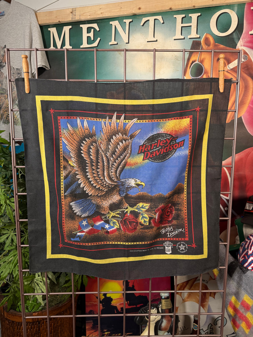 Vintage Harley Davidson Eagle Bandana