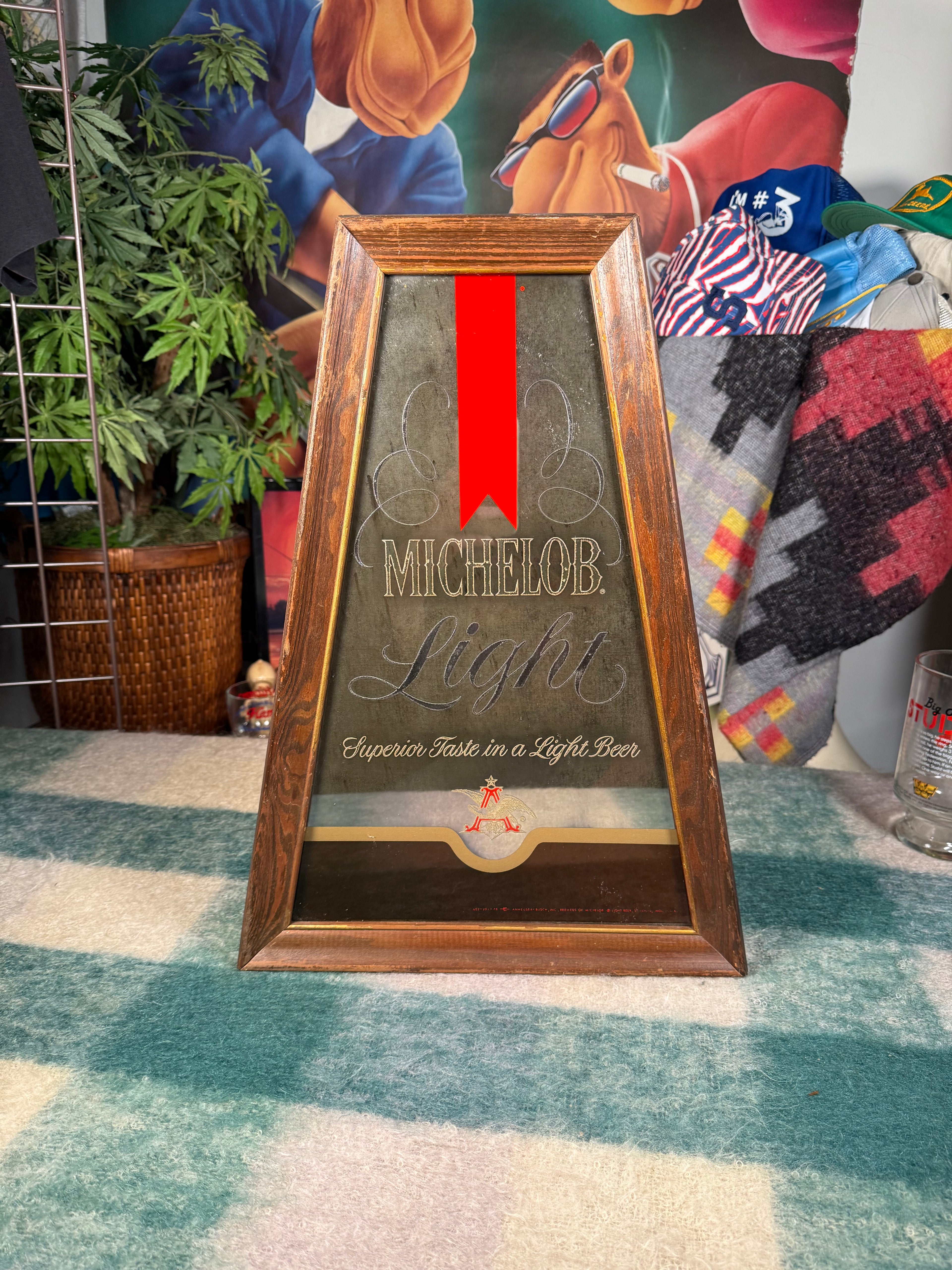 Vintage Michelob Bar Mirror (14x20inch)
