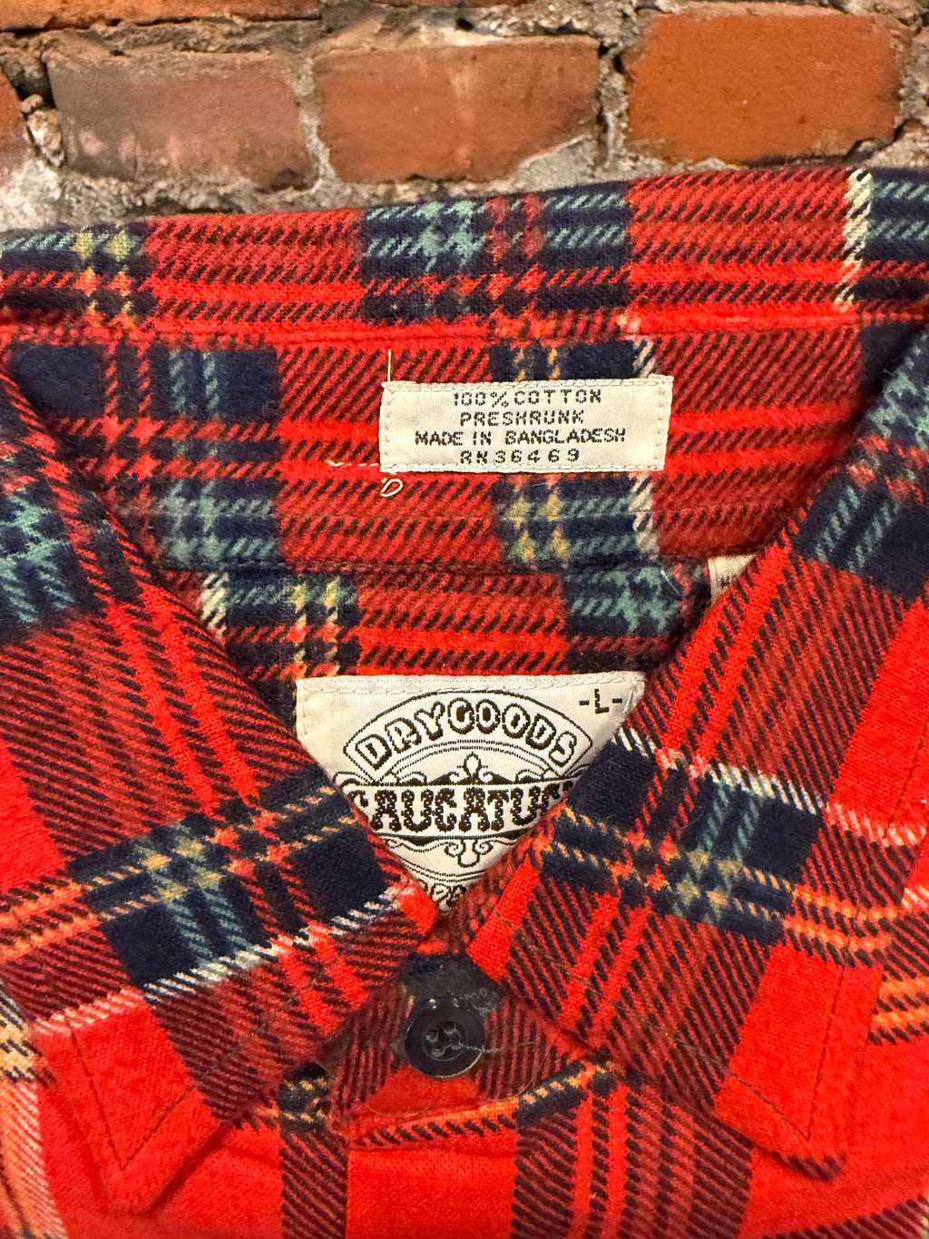 Vintage Saugatuck Unworn Red Flannel (L)