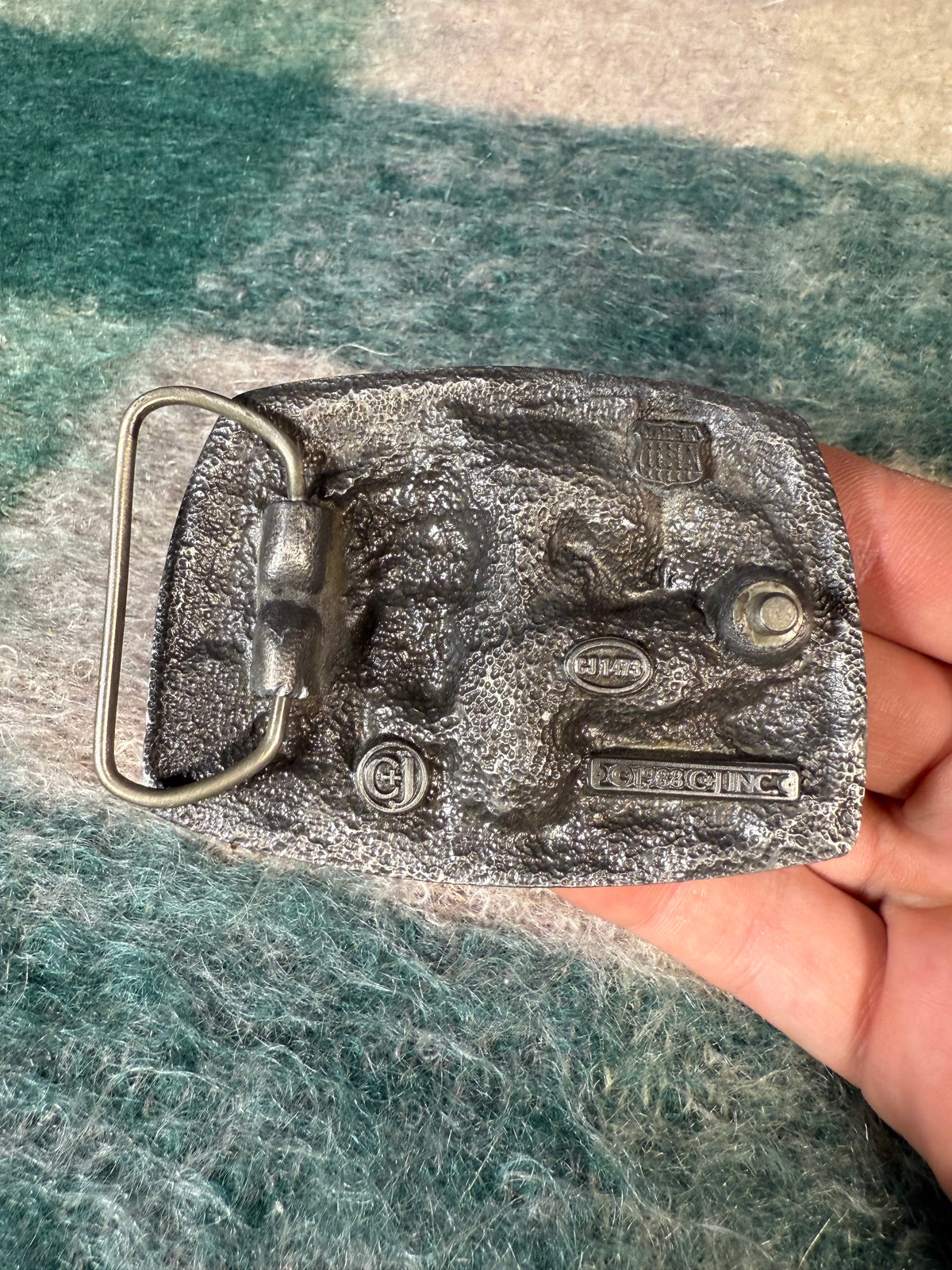 Vintage Multicolor Native American Belt Buckle