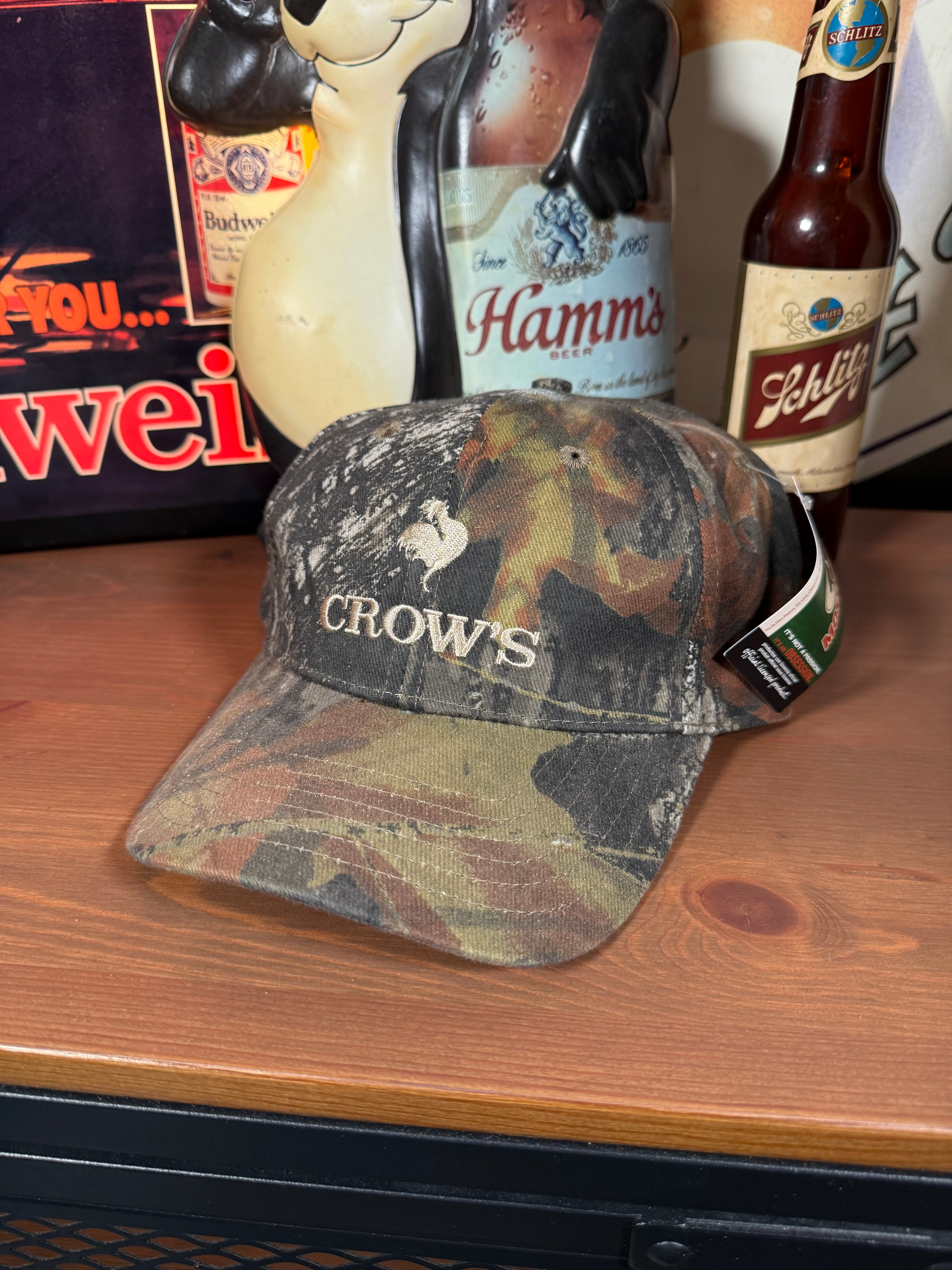 Vintage Mossy Oak Crows Seed Camo Hat