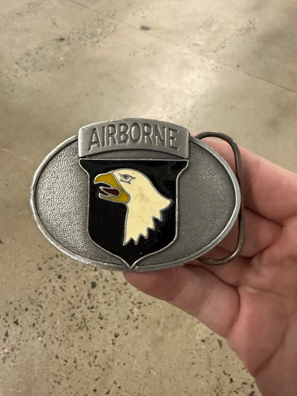 Vintage US Airborne Eagle Belt Buckle