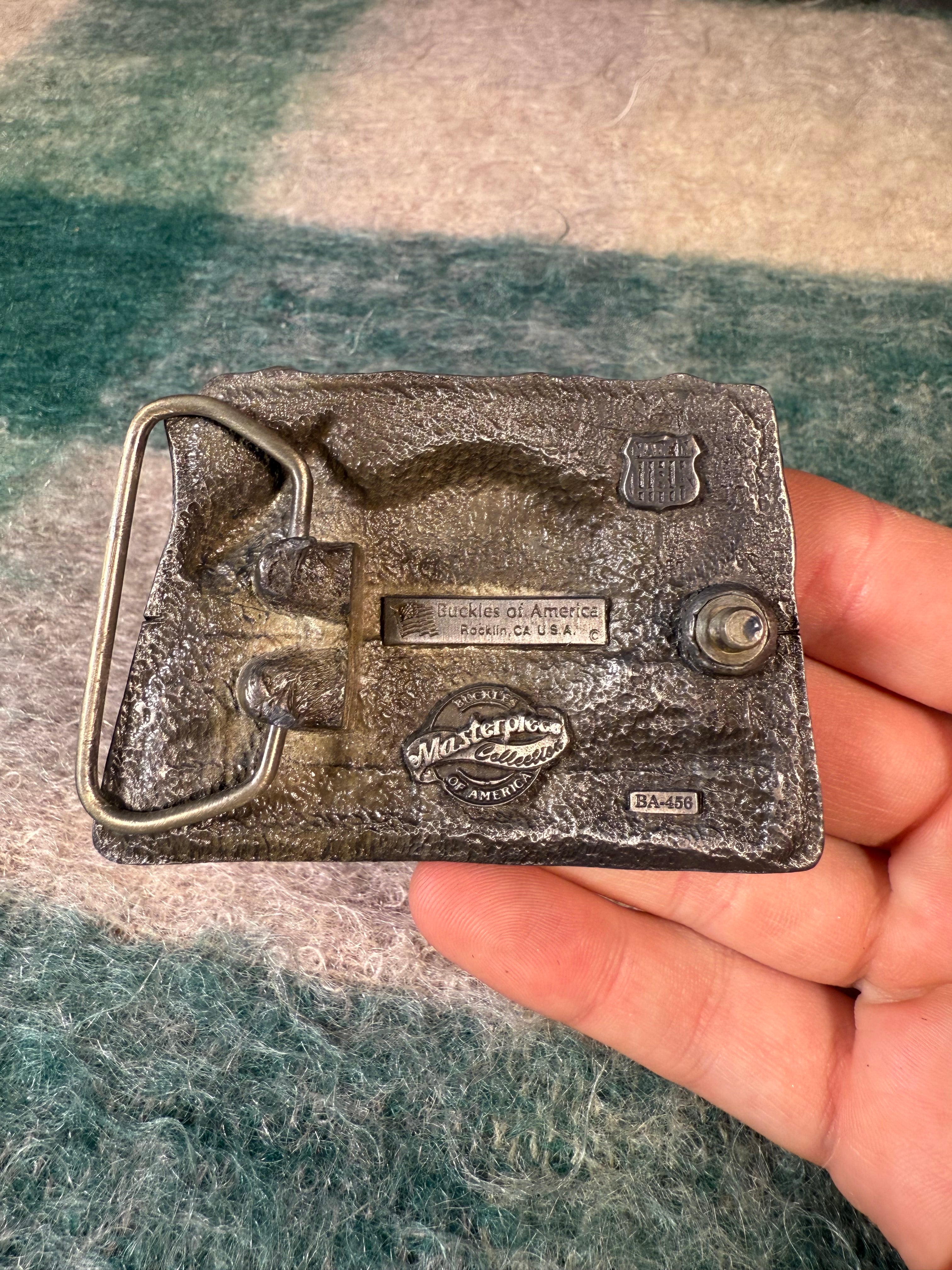 Vintage Bowler Belt Buckle