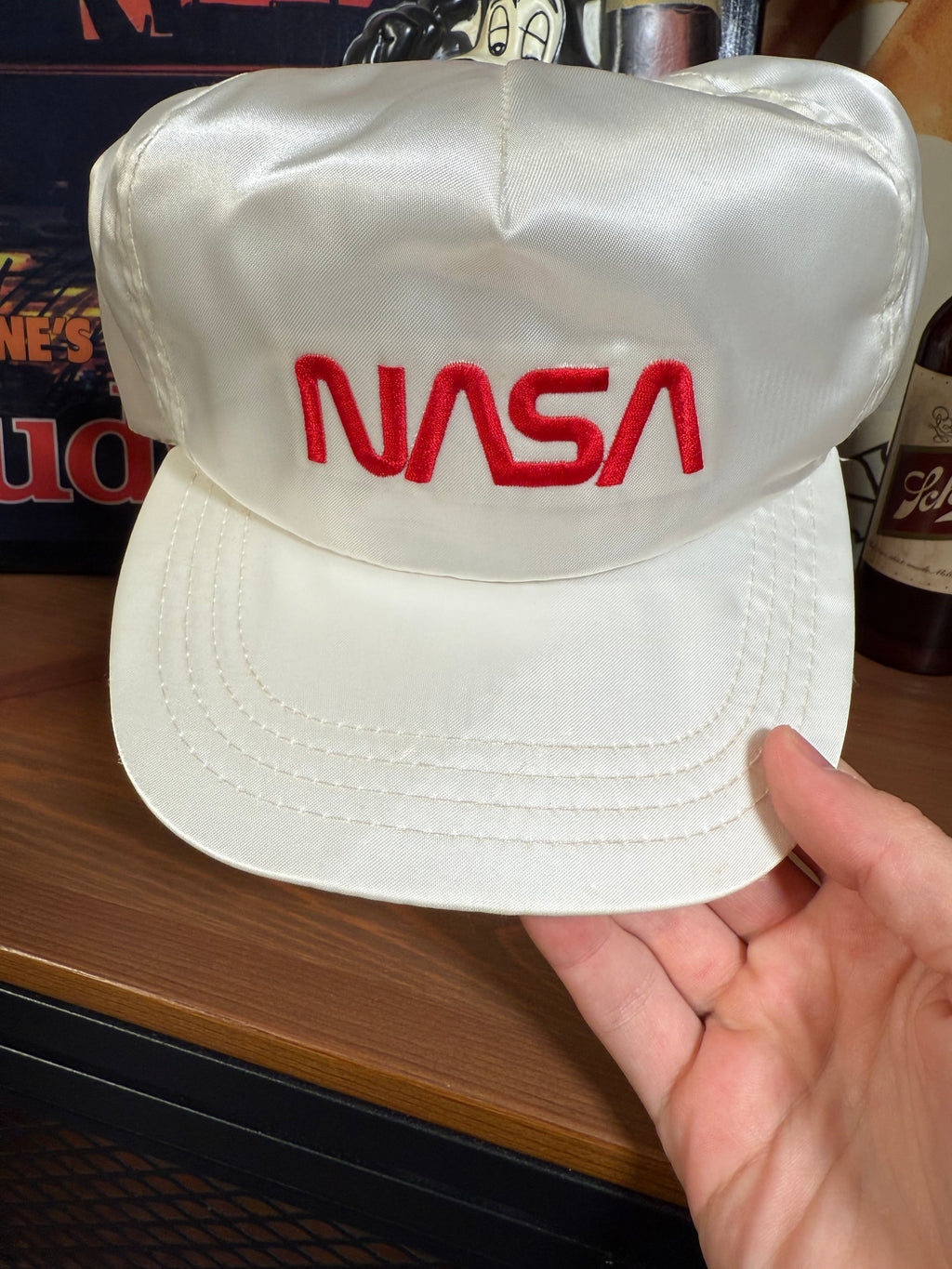 Vintage Nasa Satin Snapback Hat (Flaw)