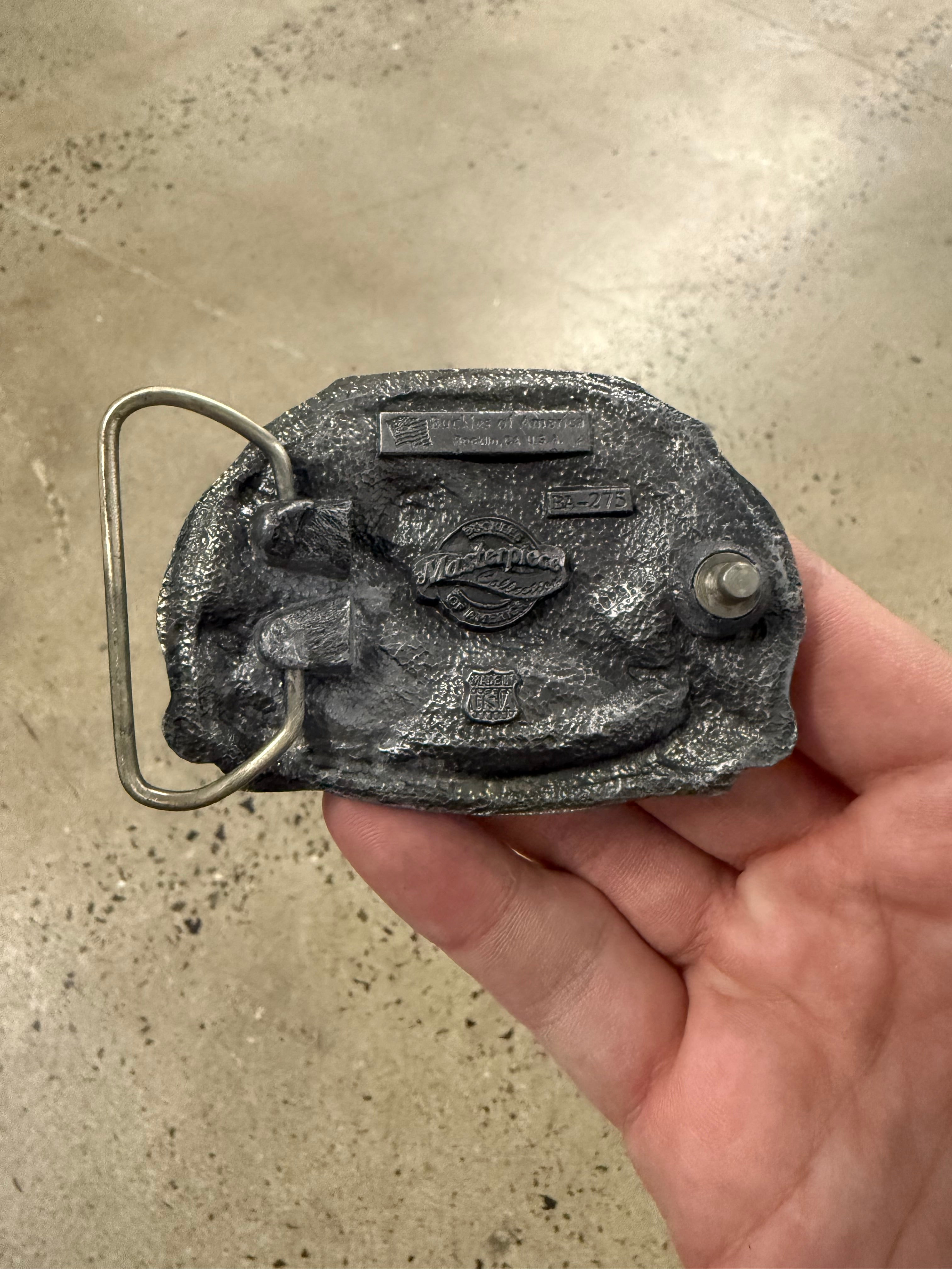Vintage Baseball Equipment Belt Buckle