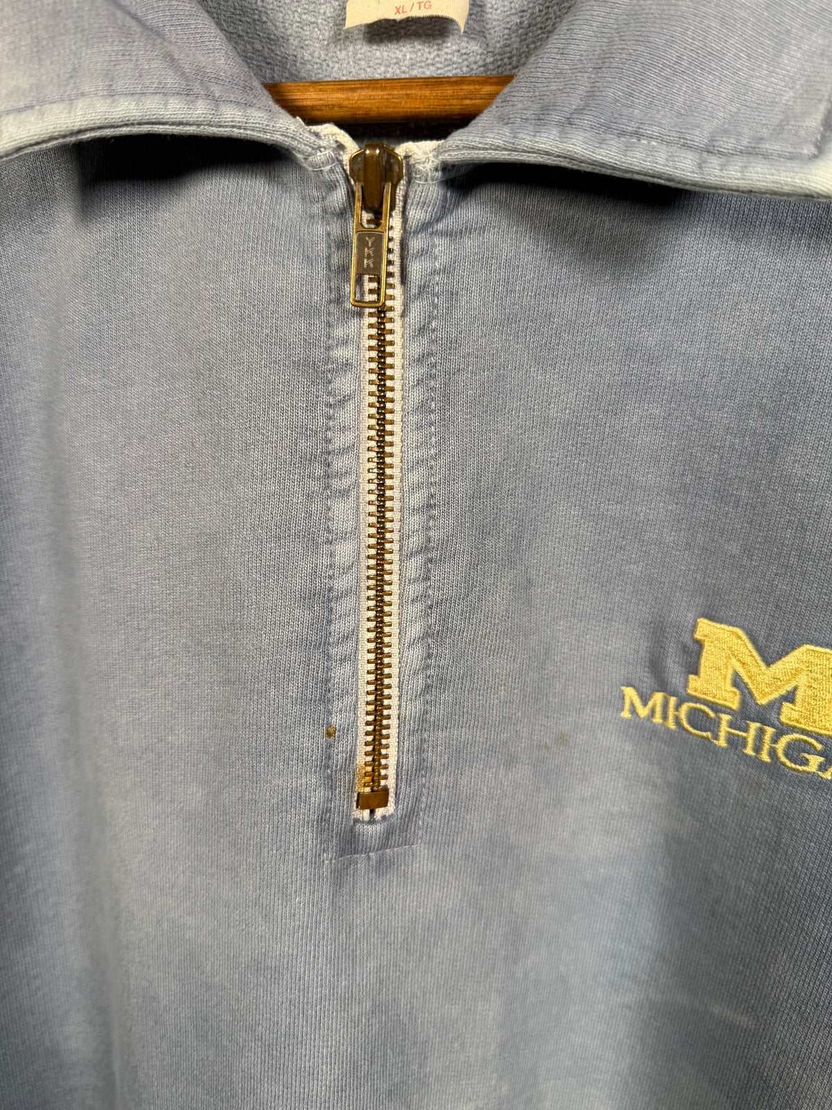 Vintage University of Michigan Quarterzip Sweatshirt (XL)