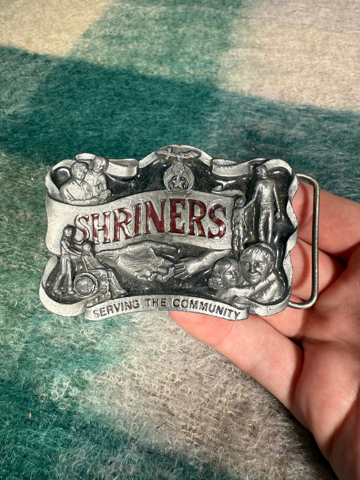 Vintage Shriners Belt Buckle