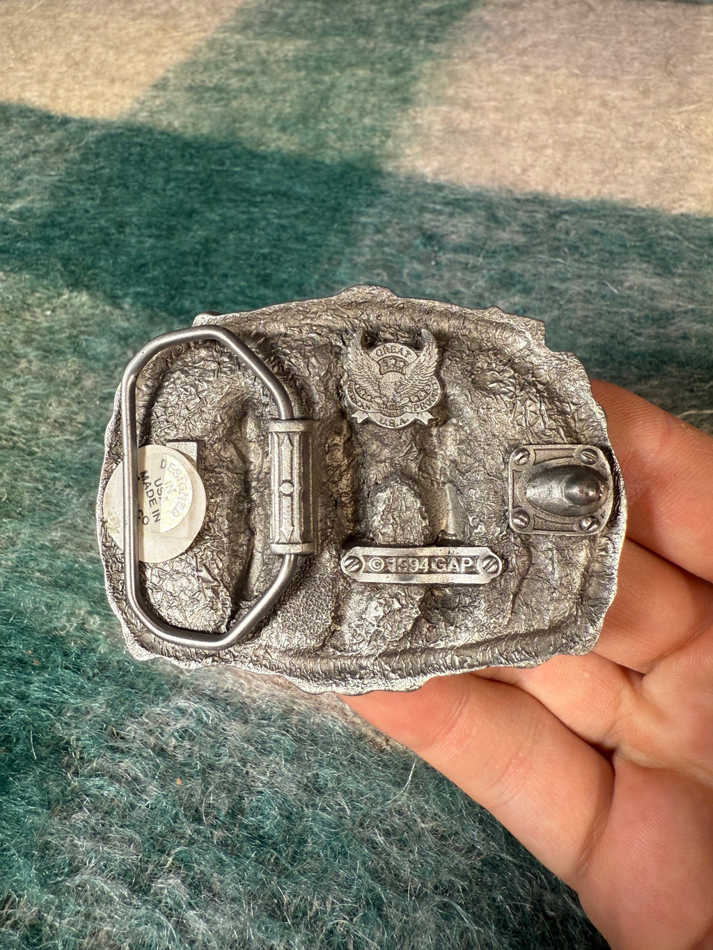 Vintage Line Dancing Belt Buckle
