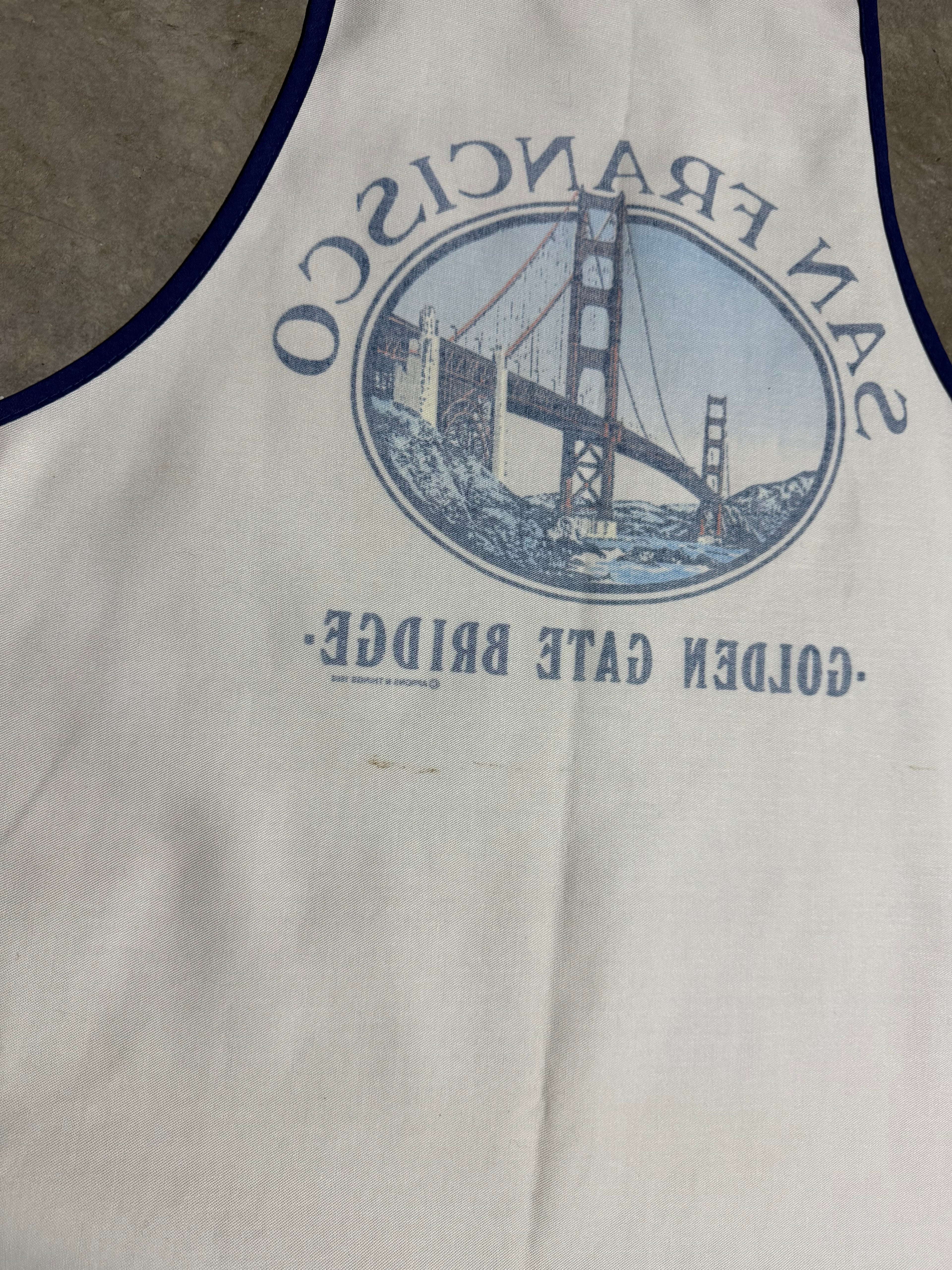 Vintage 1988 San Francisco Golden Gate Bridge Apron