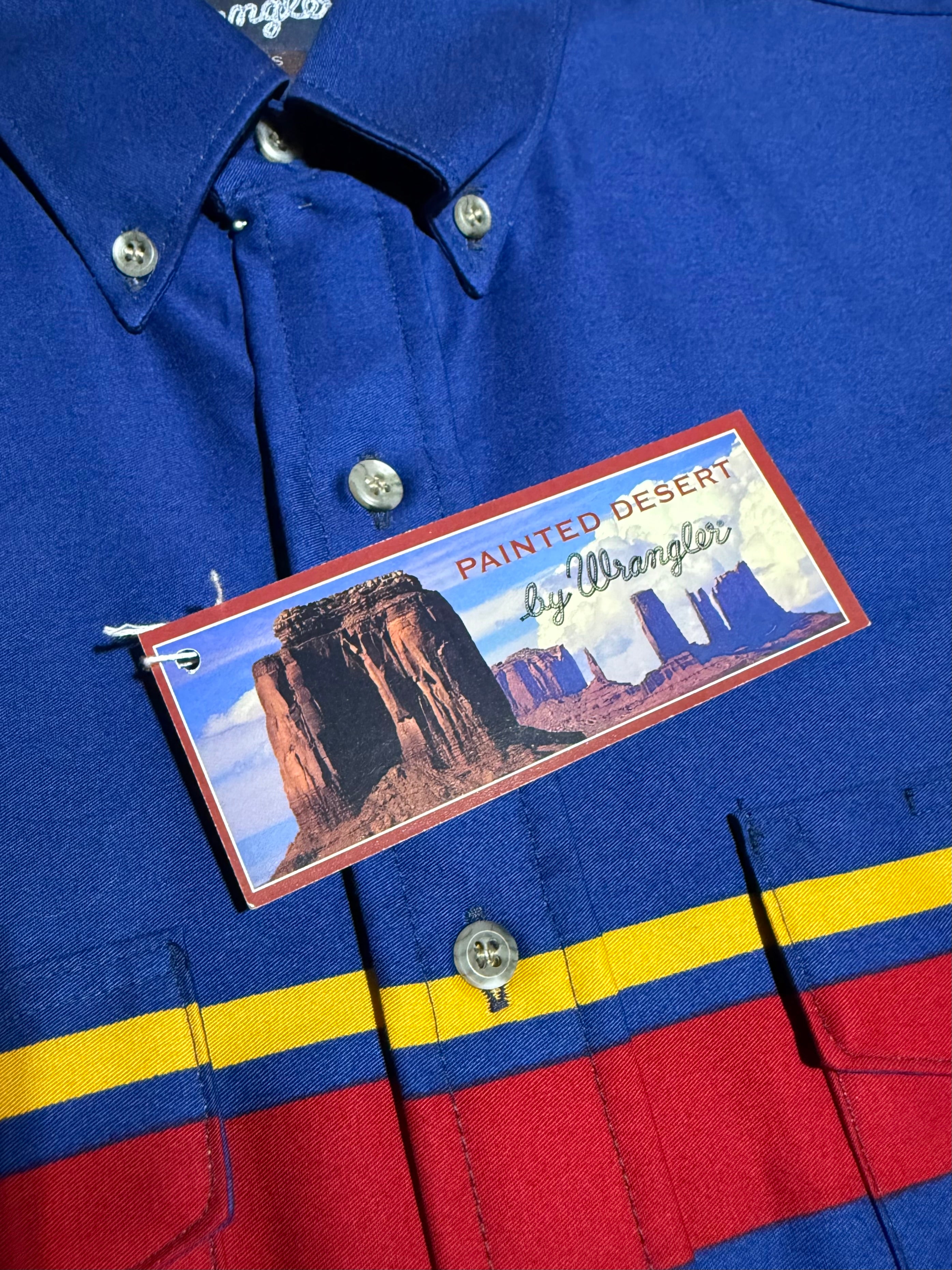 Vintage Unworn Wrangler Striped Button Down (XL)