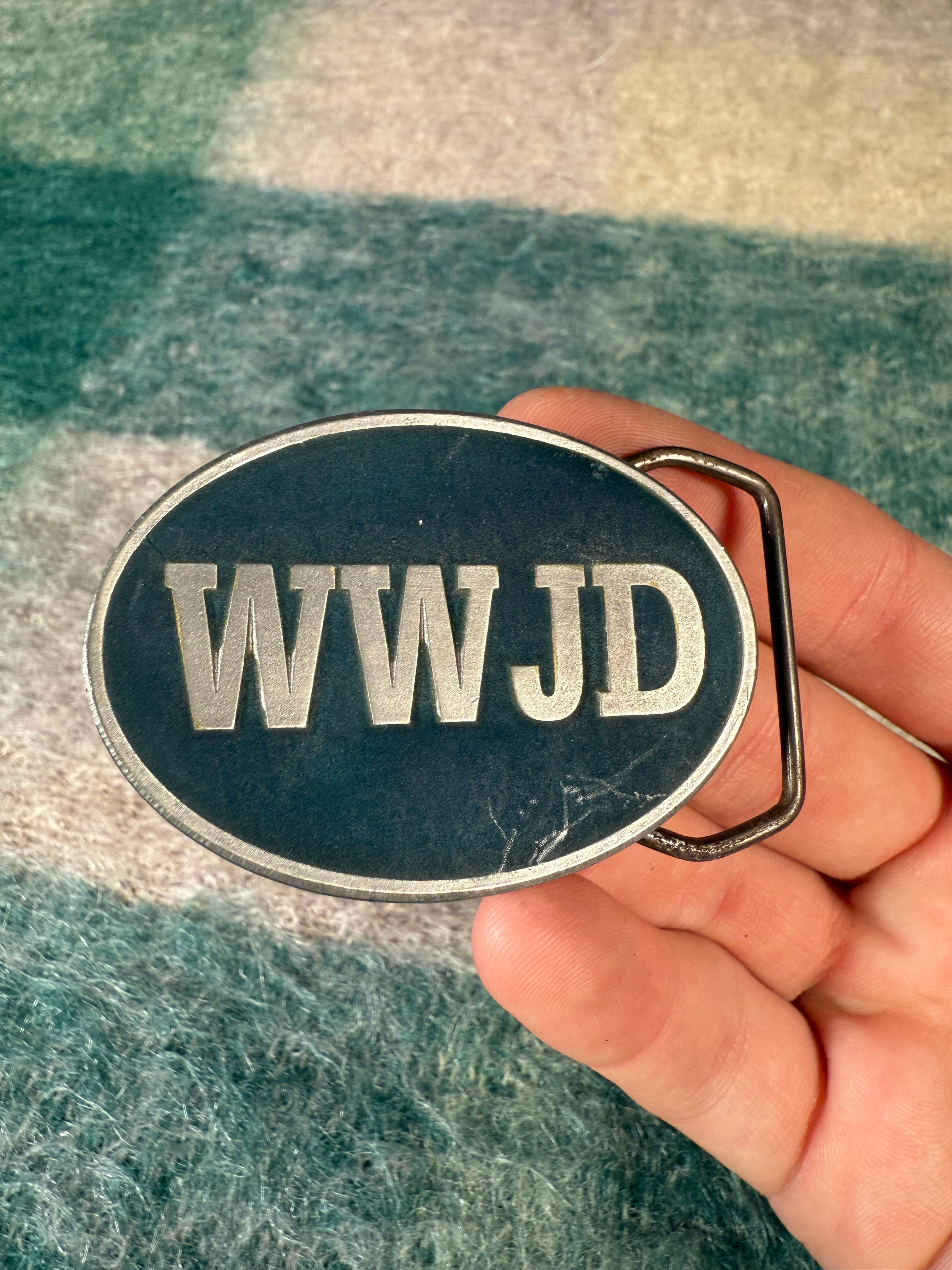 Vintage 1998 What Would Jesus Do Belt Buckle