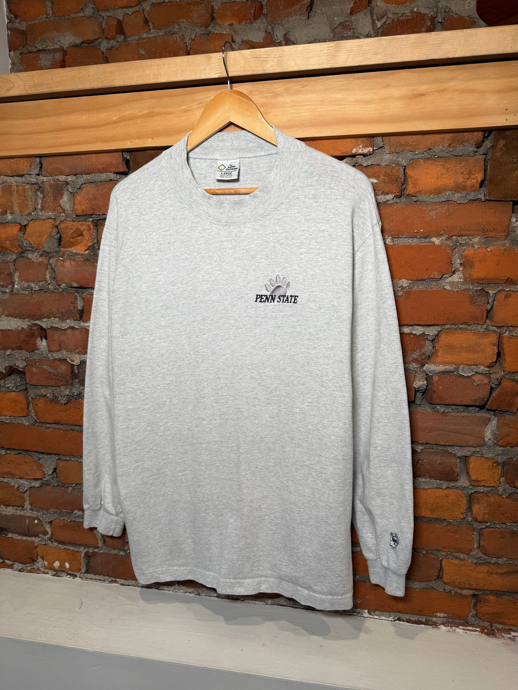 Vintage Penn State Mock Neck Embroidered Longsleeve (L)