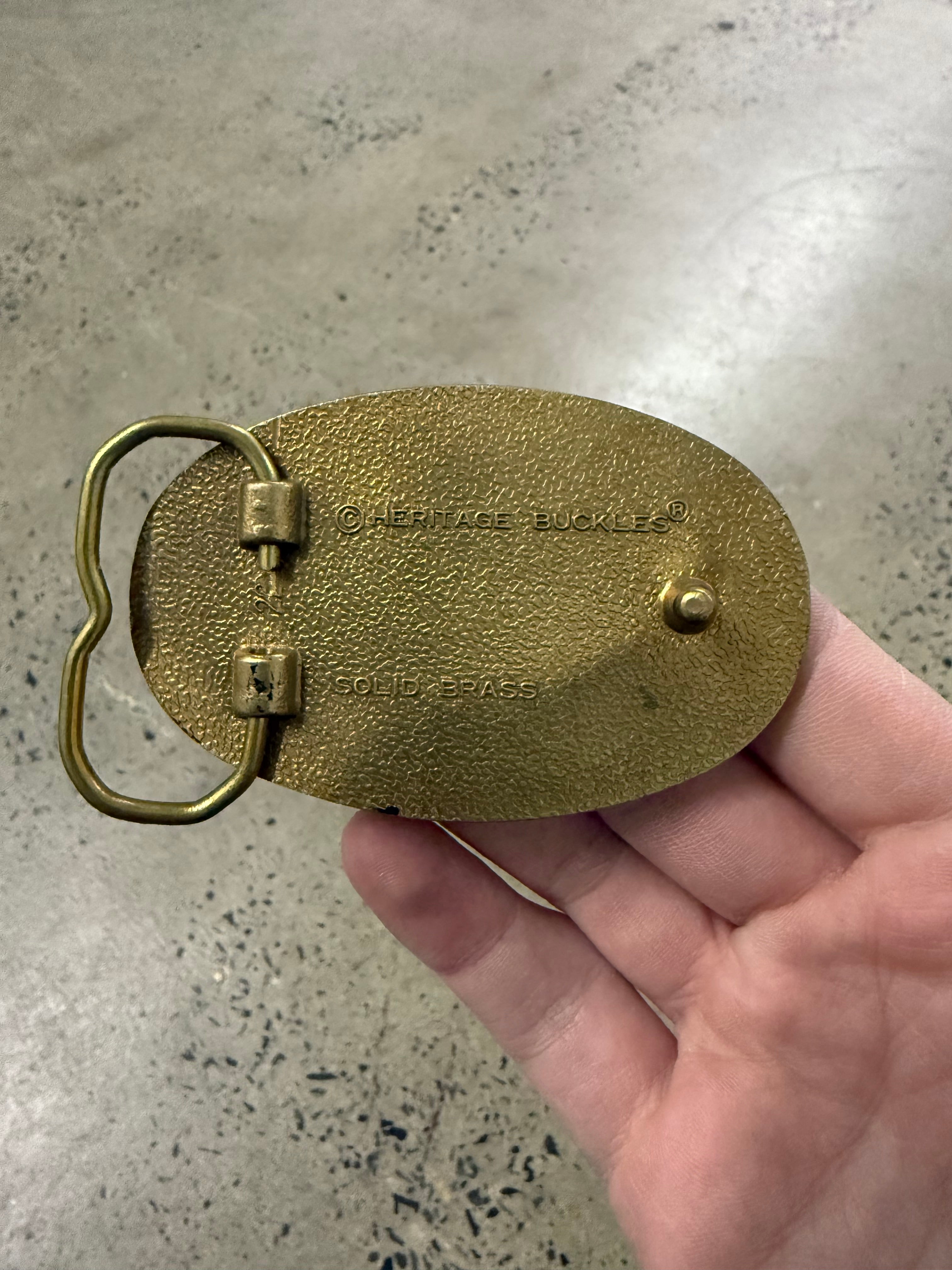 Vintage Kaw Killer Motorcycle Belt Buckle
