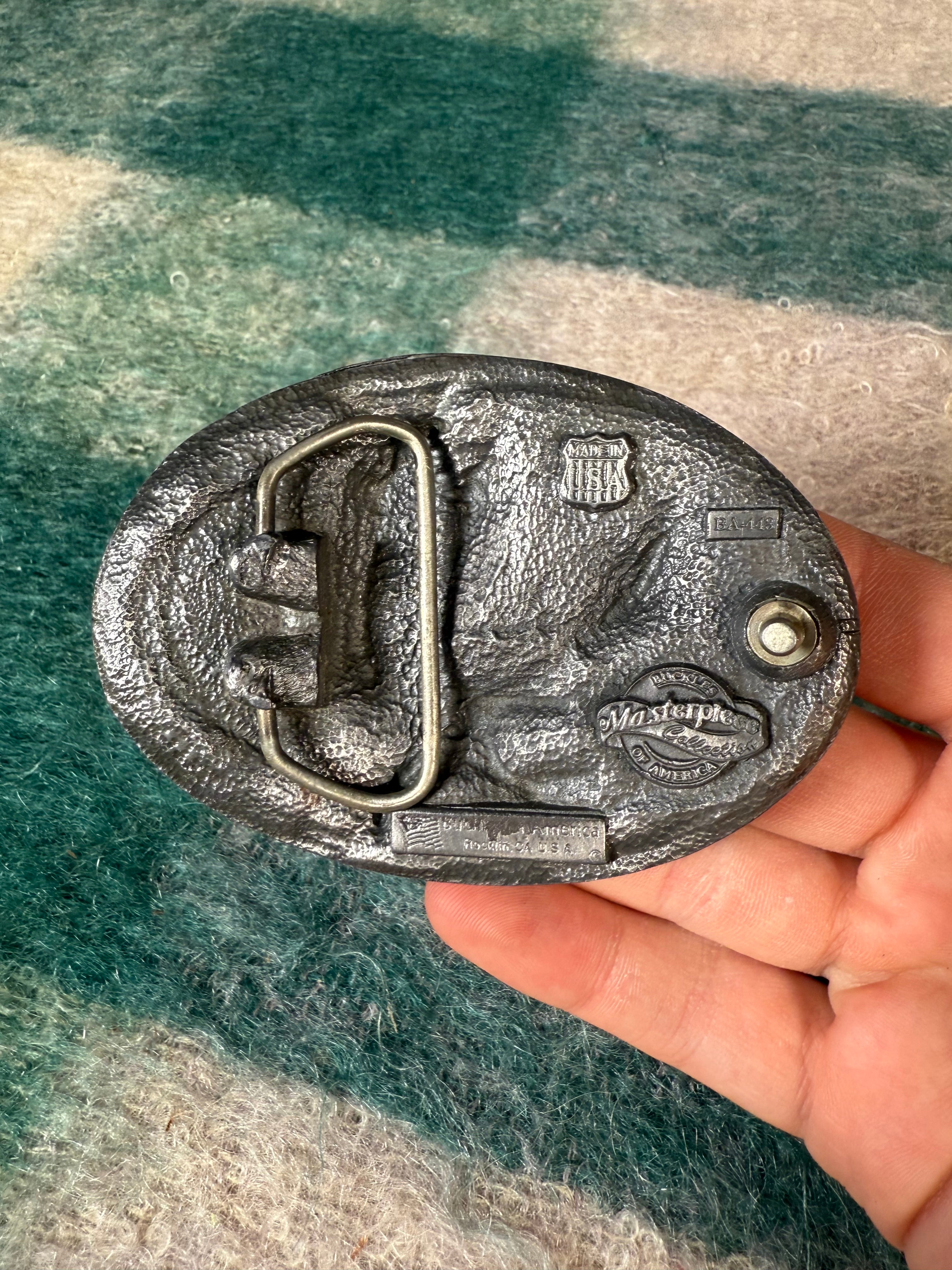 Vintage Eagle Circle Belt Buckle