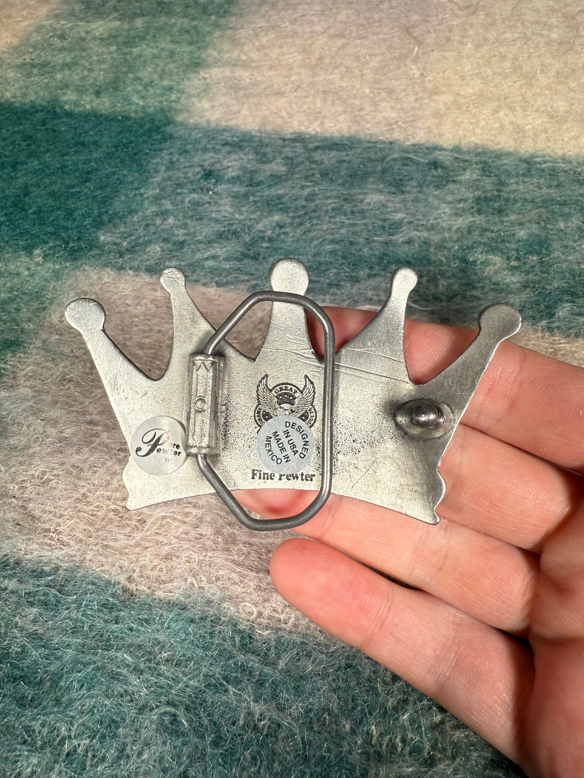 Vintage 2000s Crown Belt Buckle