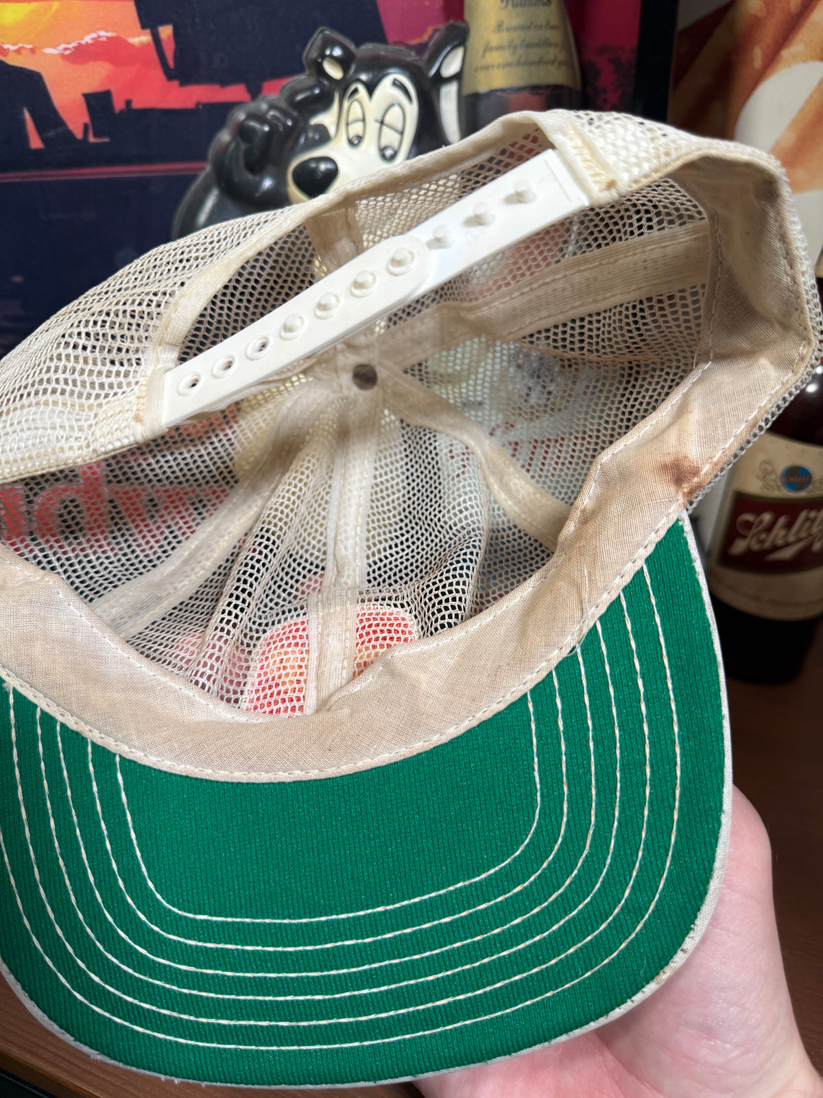 Vintage Distressed 7up Mesh Trucker Hat