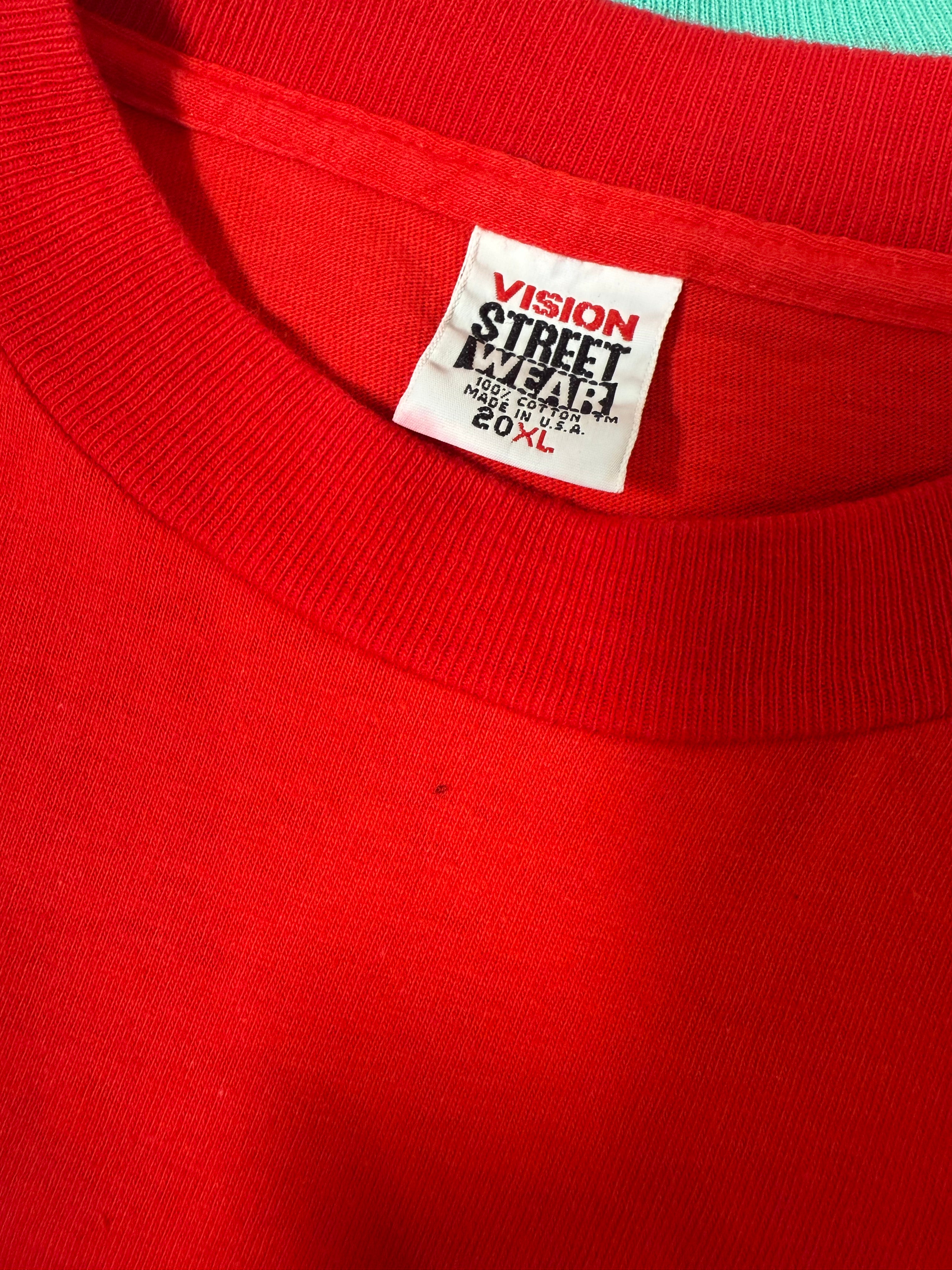 Vintage 1989 Vision Street Wear Cat T-Shirt (Youth XL)