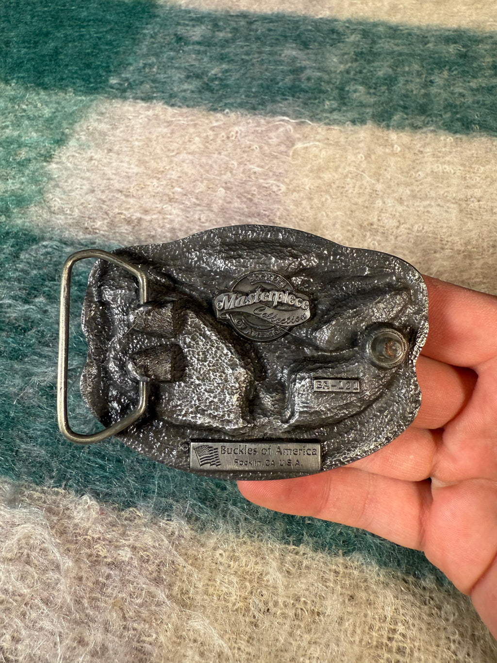 Vintage Id Rather Be Duck Hunting Belt Buckle