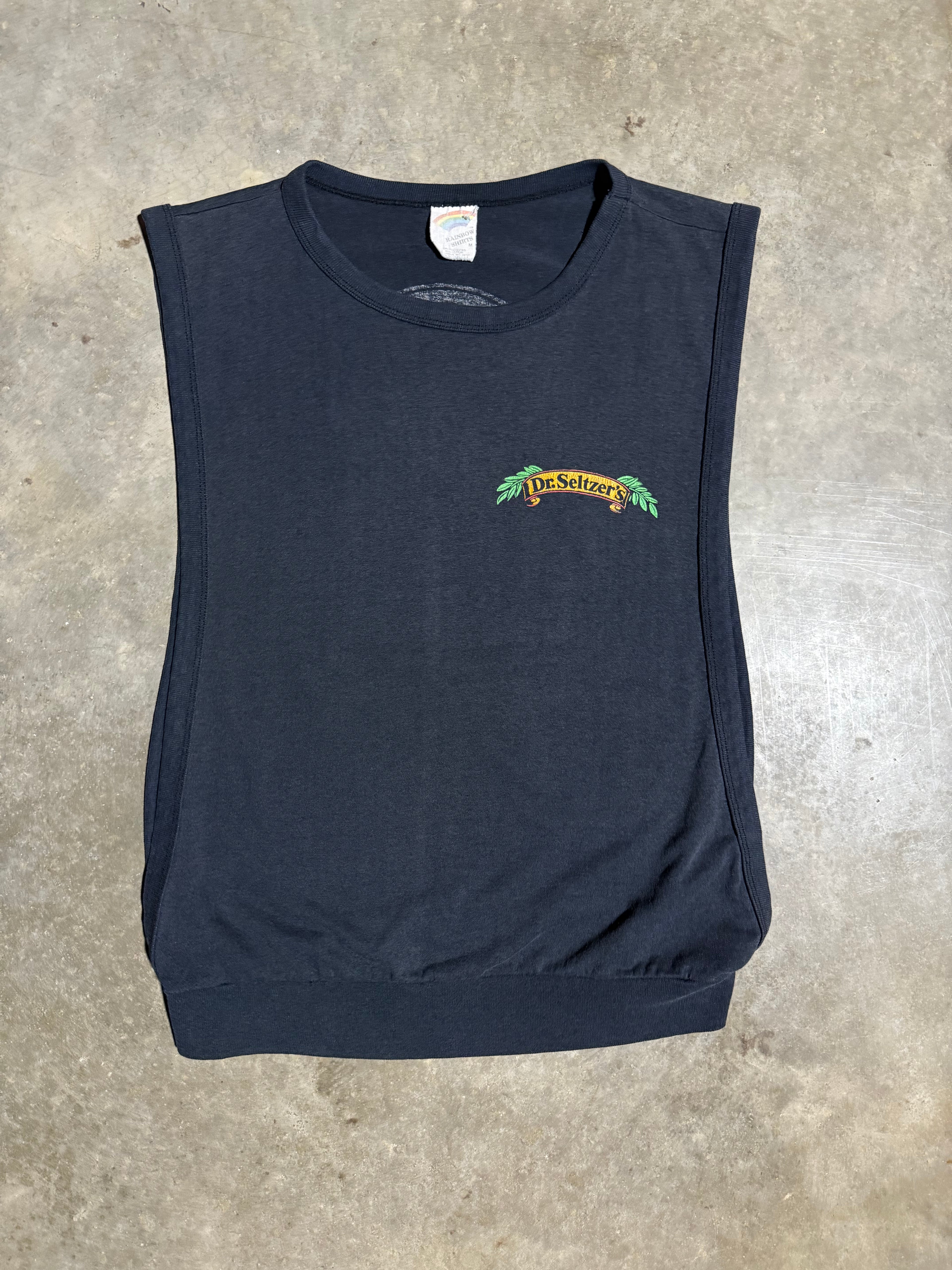 Vintage 80s Dr Seltzer Hangover Helper Sleeveless Shirt (M)