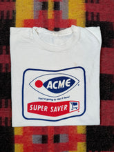 Load image into Gallery viewer, True Vintage 70s Acme Grocery Store Super Saver Shirt (S 17x25.5)
