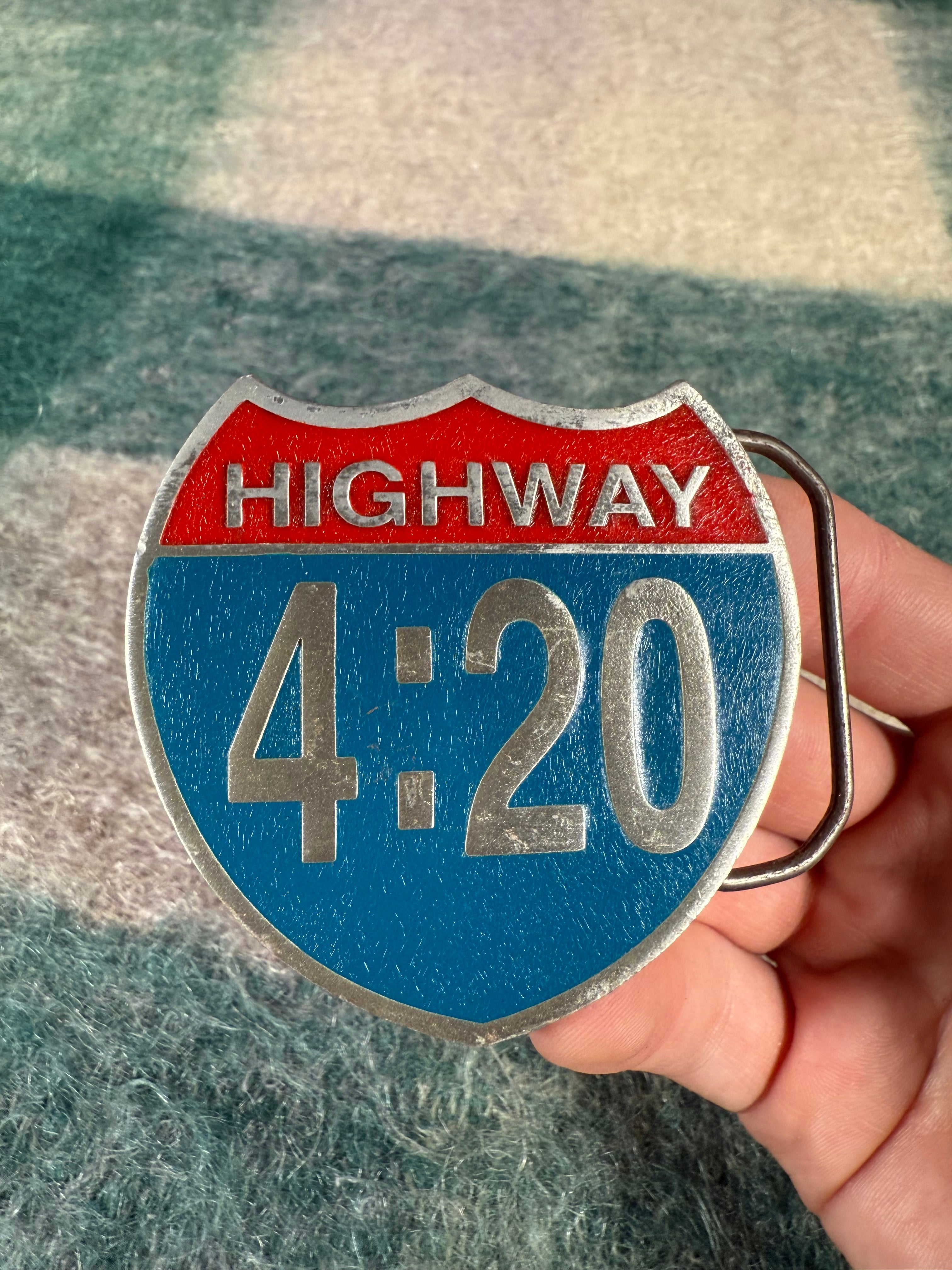 Vintage 2001 Highway 4:20 Belt Buckle